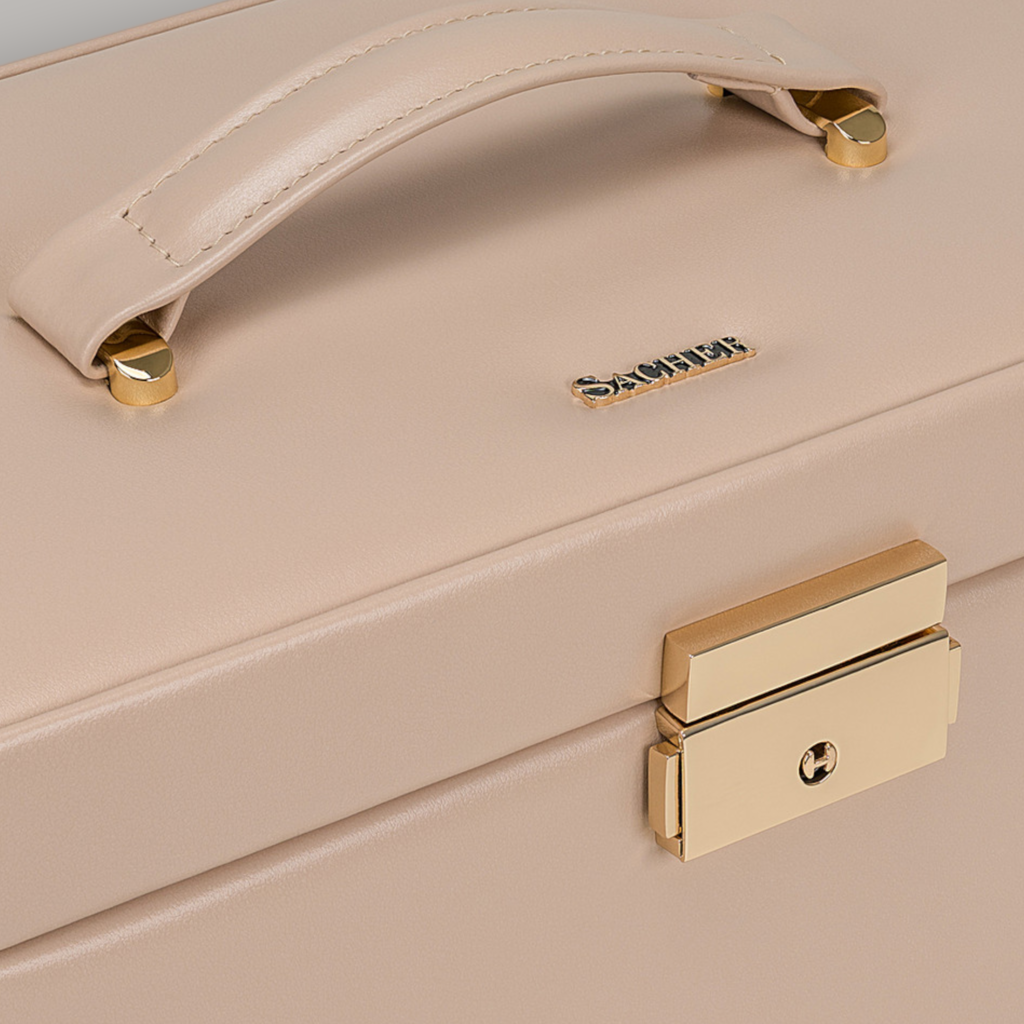 Schmuckkasten Emma pastello / beige (Leder) 