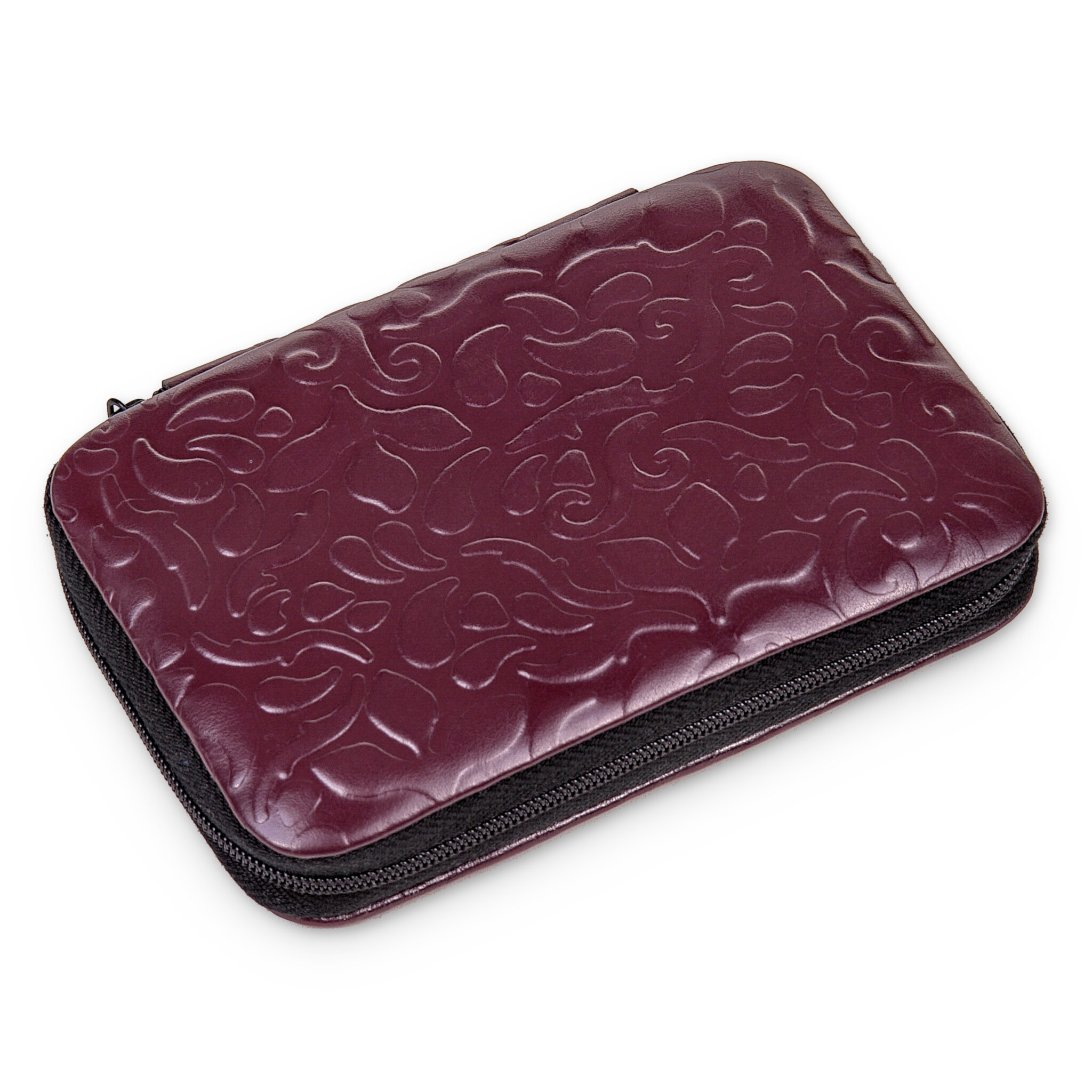 7-piece manicure case ornamento / bordeaux (leather) 