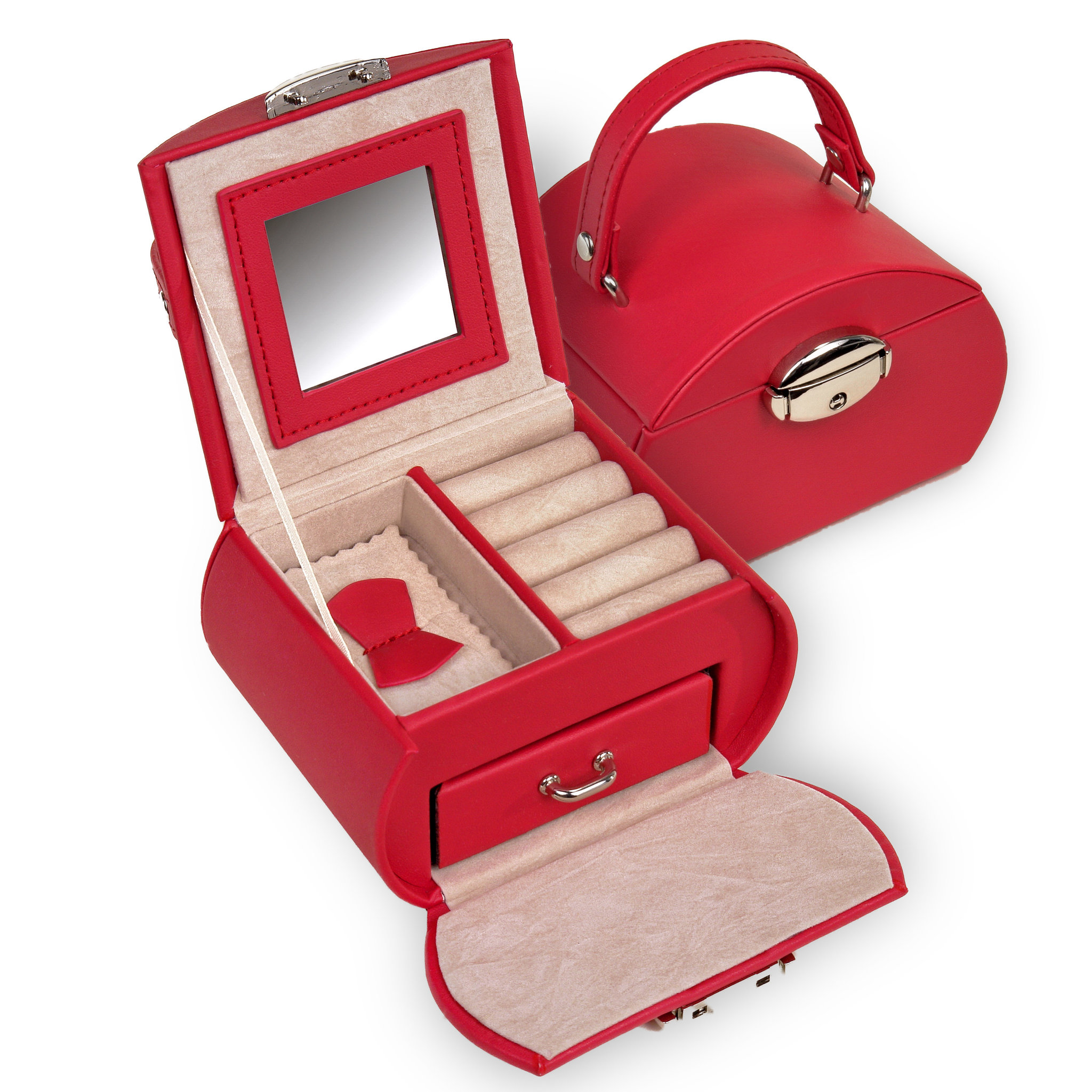 Girlie jewellery box standard / red