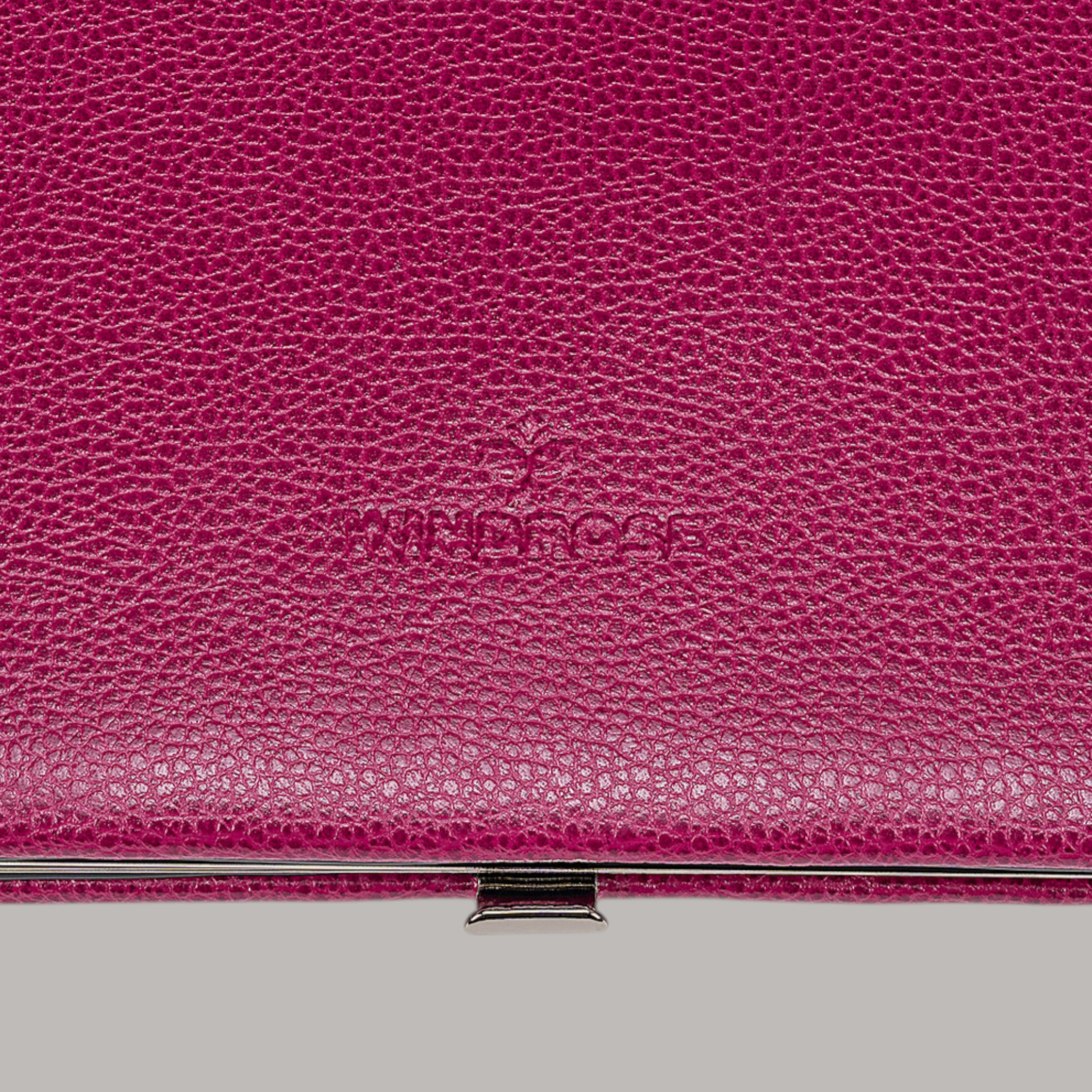 10-teilig Maniküretui beluga / beere (Leder) 