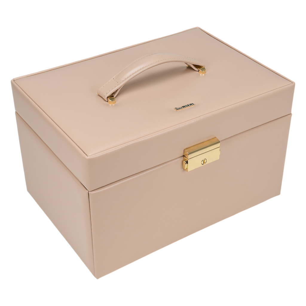 Schmuckkasten Karen pastello / beige (Leder) 