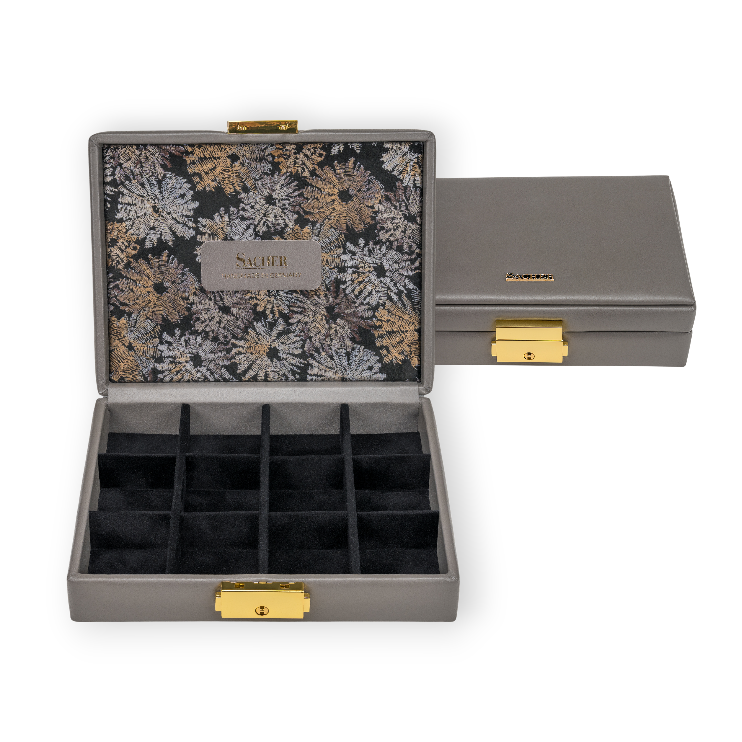 Etui fleur venice / grau (Leder) Etui fleur venice / grau (Leder)