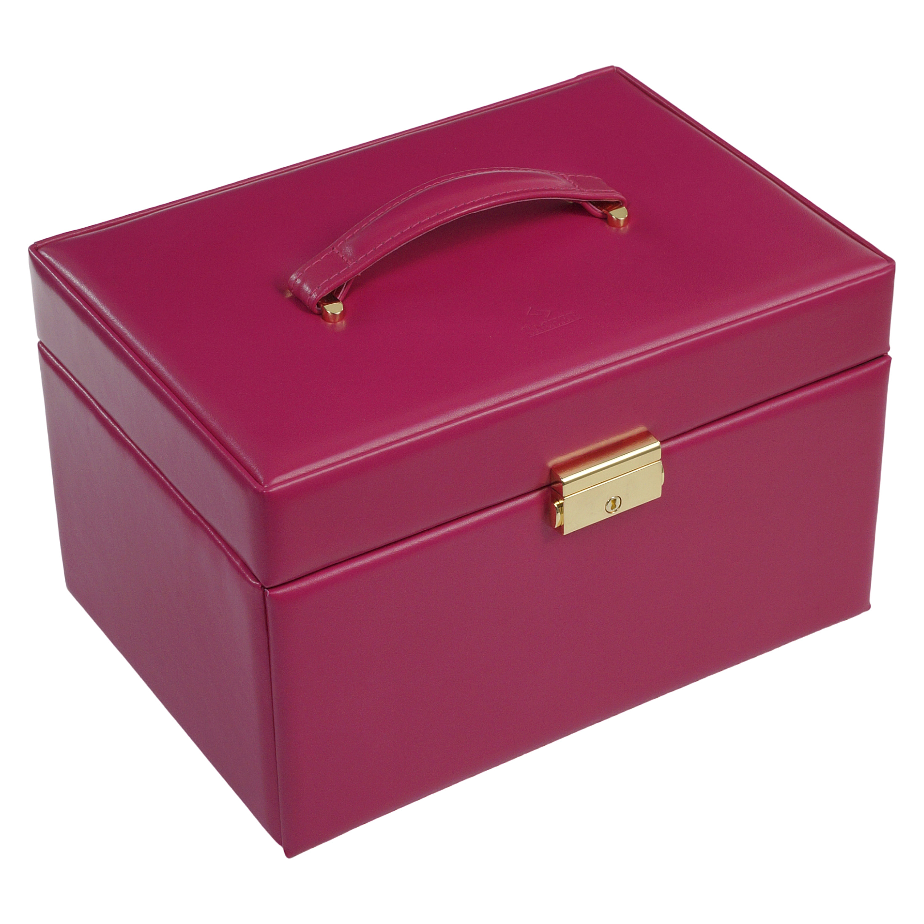 Jewellery box Karen colisimo / pink (full cowhide) 