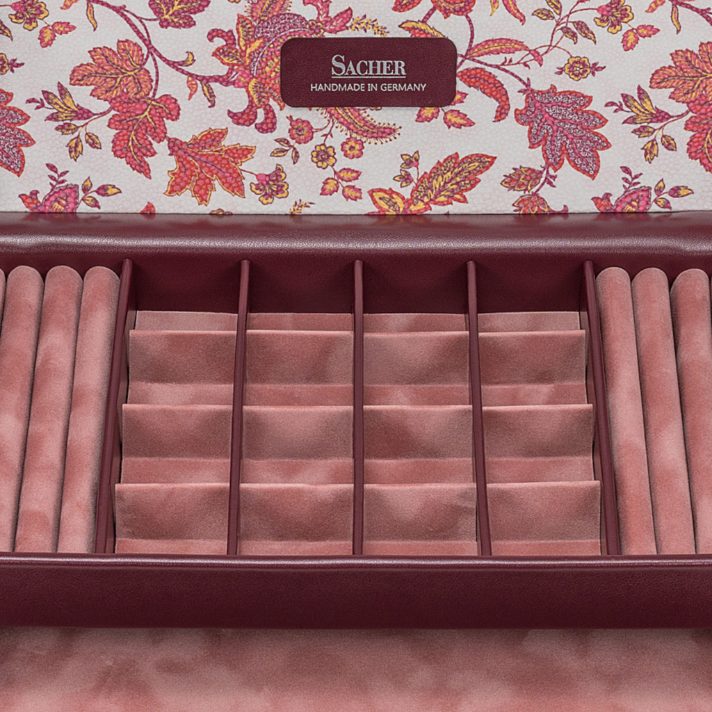 Schmuckkasten Ina florage / bordeaux