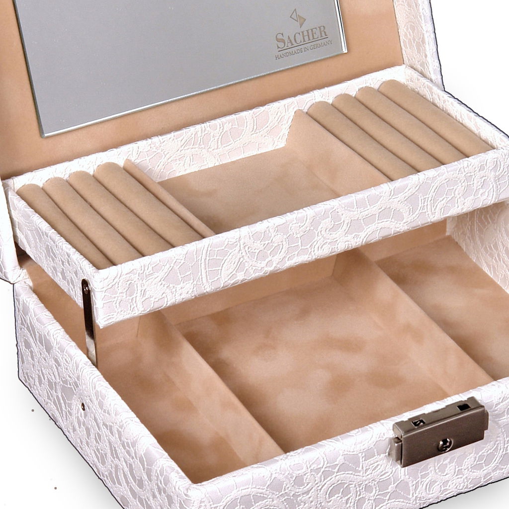 Coffret à bijoux Britta tulle / blanc