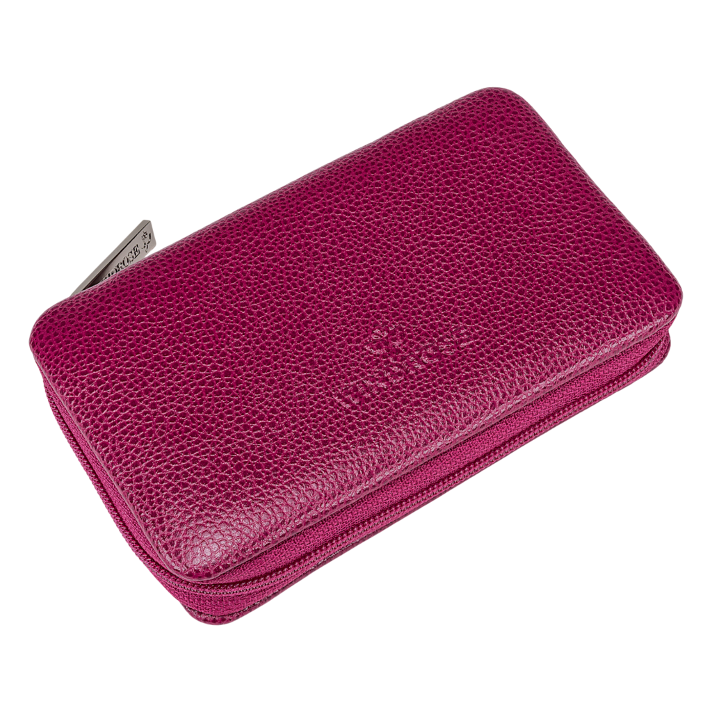 6-teilig Maniküretui beluga / beere (Leder) 