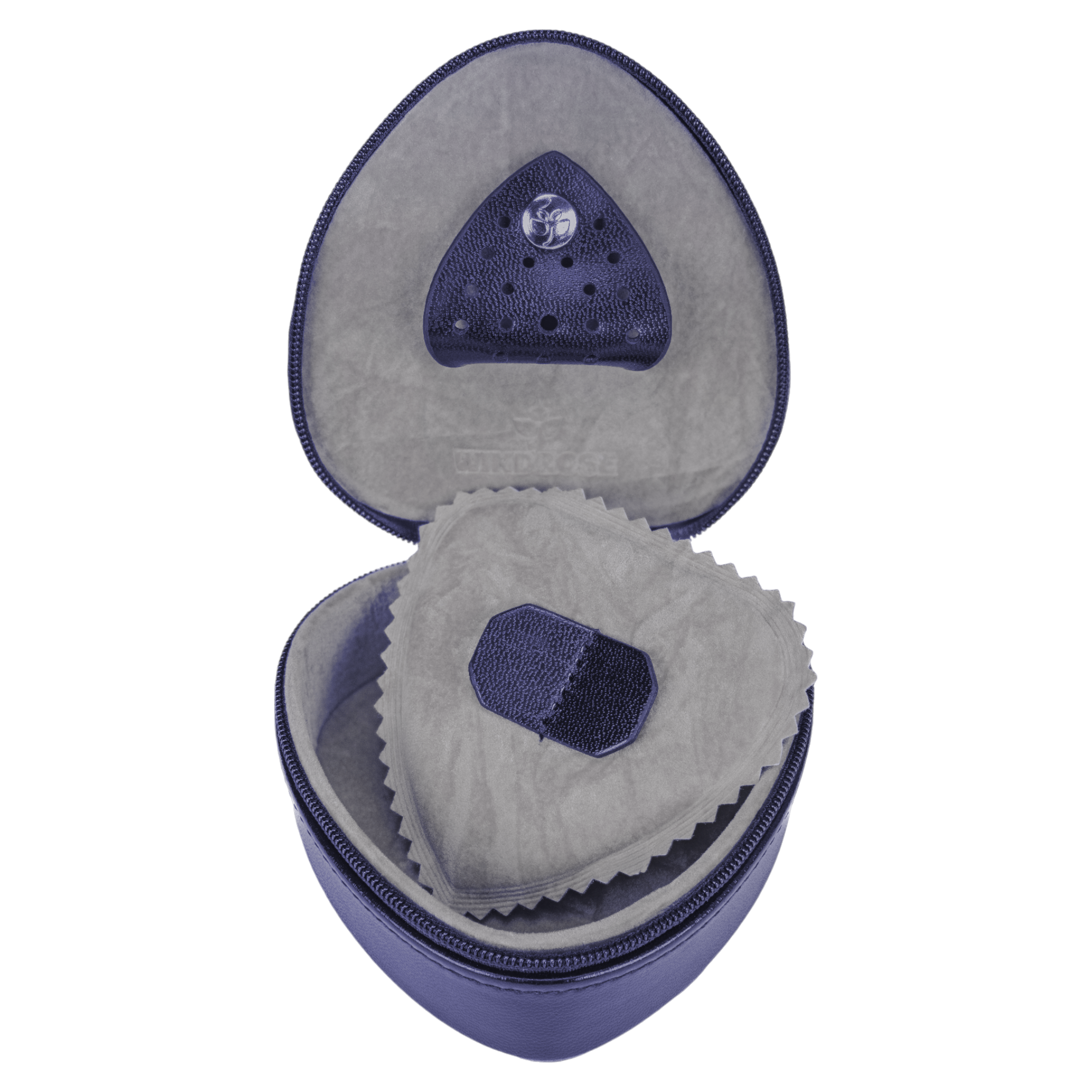 Small heart box Merino Moda / dark blue