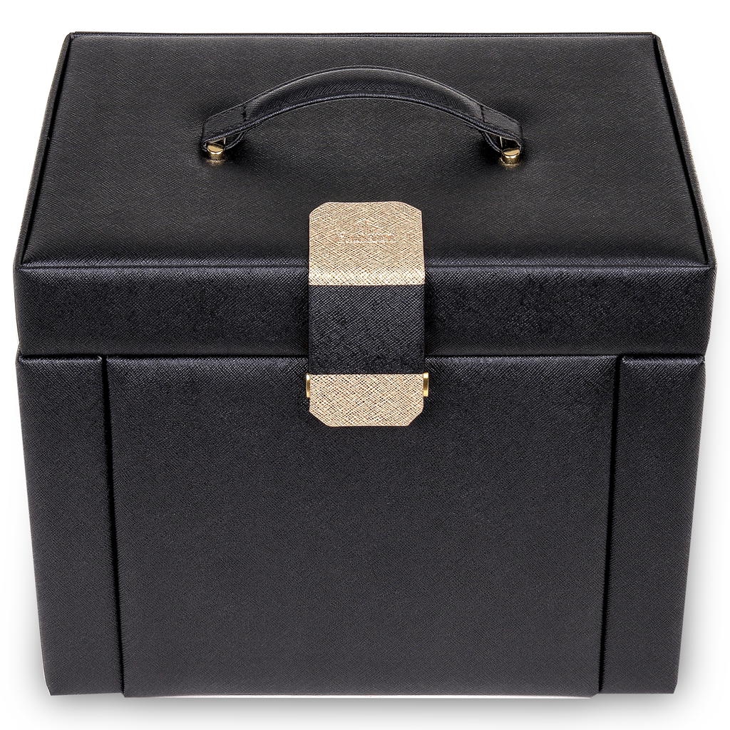 Marta saffiano / black jewellery box