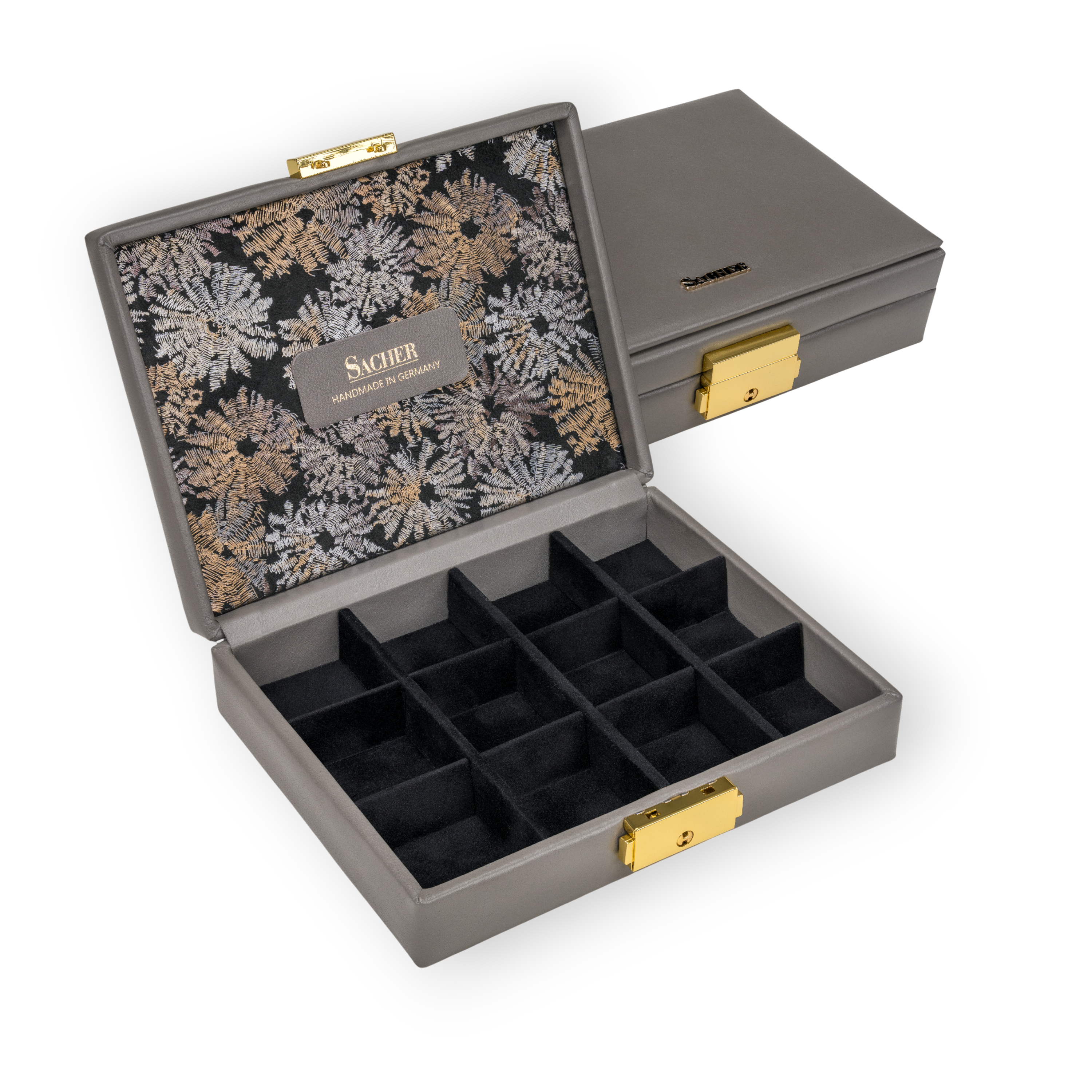 Etui fleur venice / grau (Leder) Etui fleur venice / grau (Leder)
