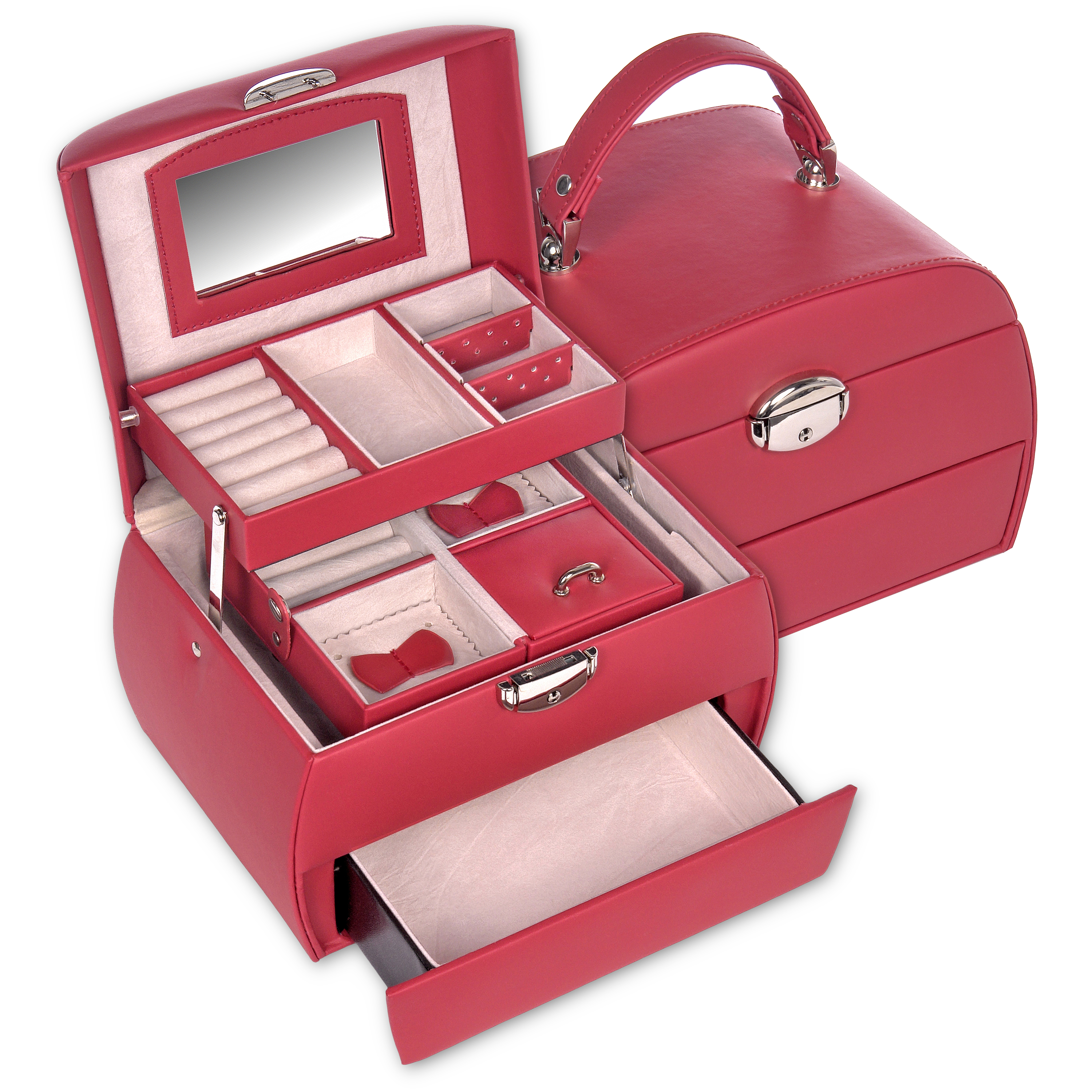 Selina jewellery box standard / red