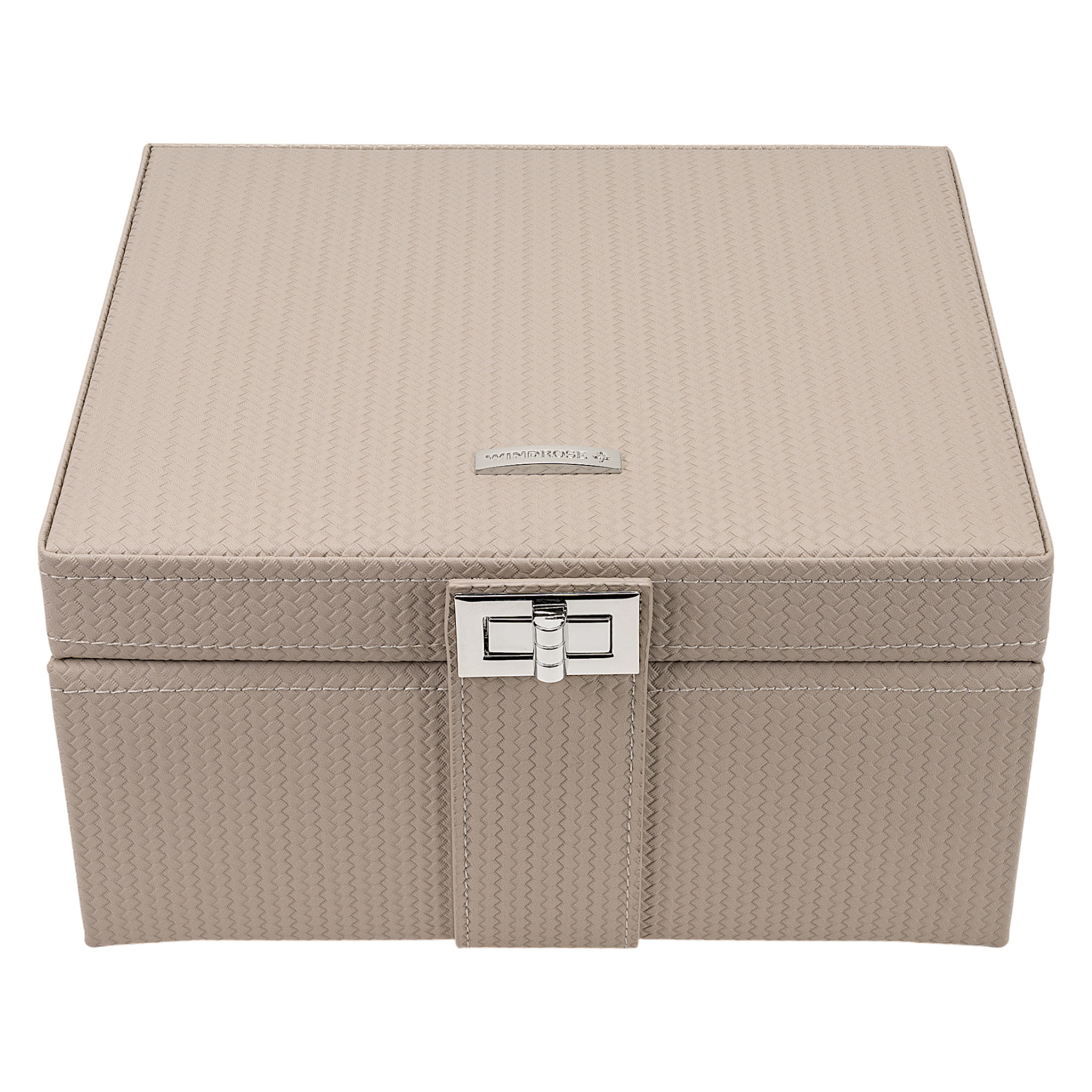 Schmuckkoffer M mit Einsatz Corbello / taupe