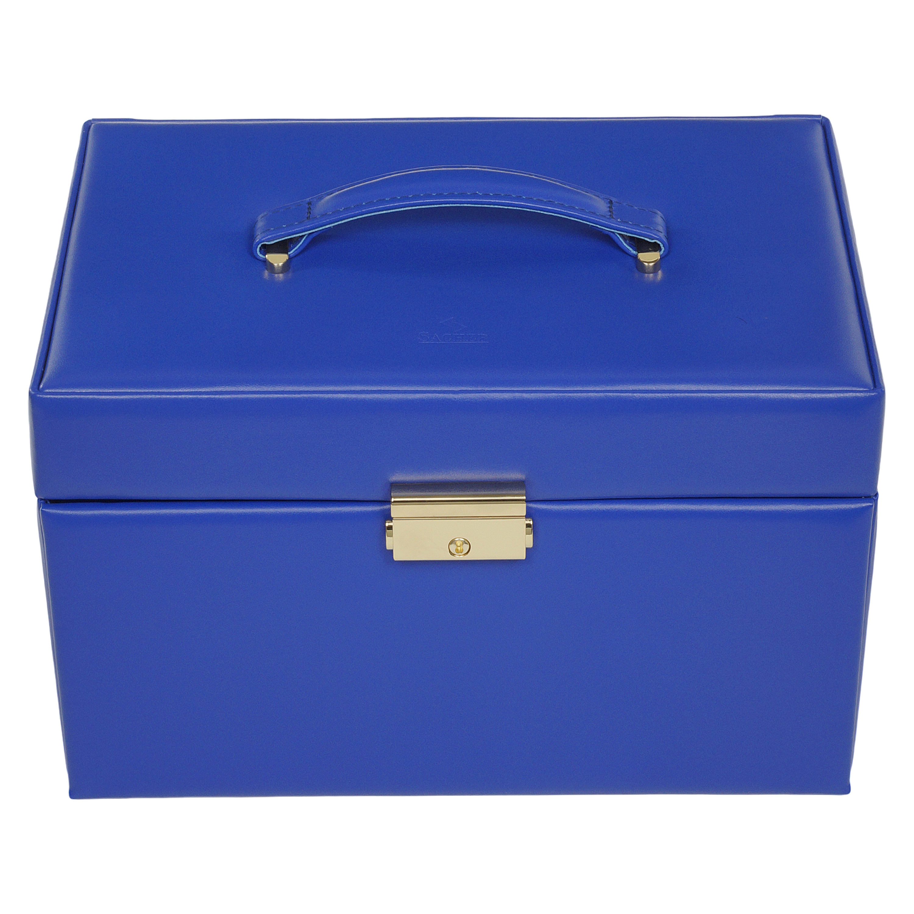 Jewellery box Karen colisimo / blue (full cowhide) 