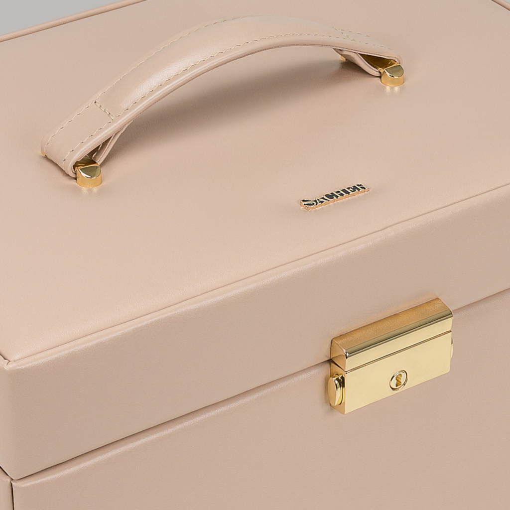 Schmuckkasten Karen pastello / beige (Leder) 