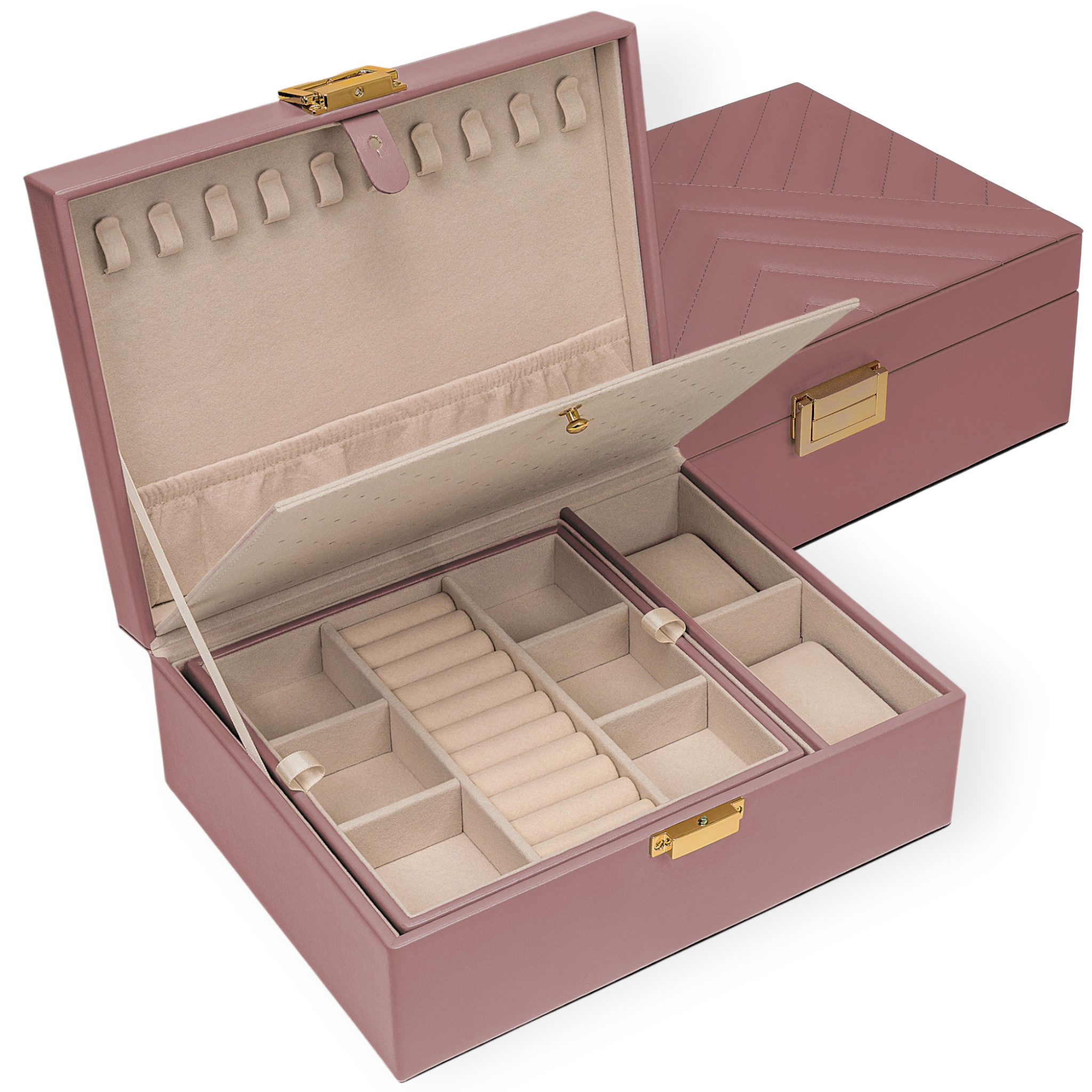 Charmbox mit 1 herausnehmbaren Einsatz essentials / rosé