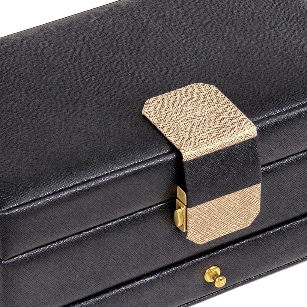 Jewellery box Helen saffiano / black