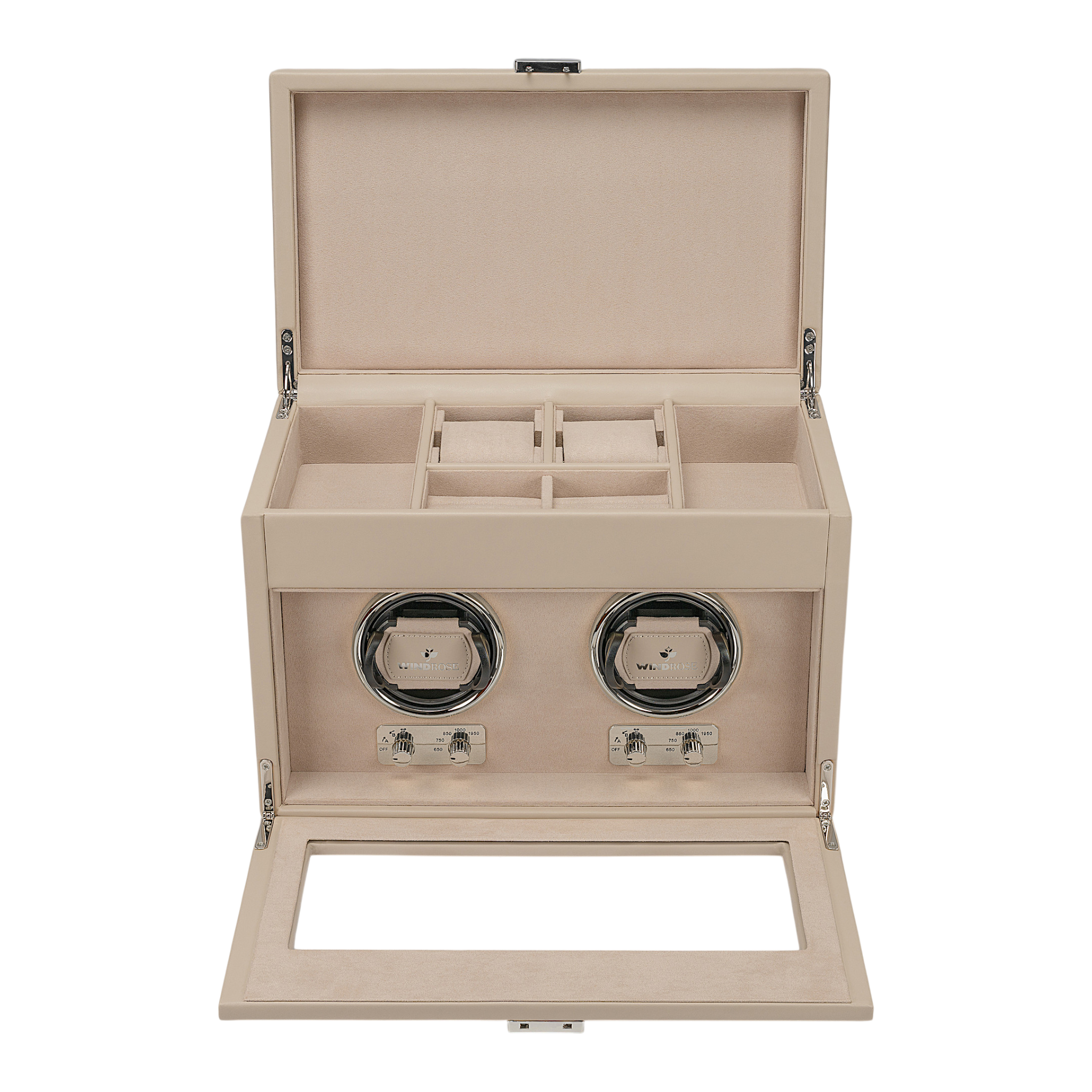 Uhrenbeweger 2 Uhren luxora / beige