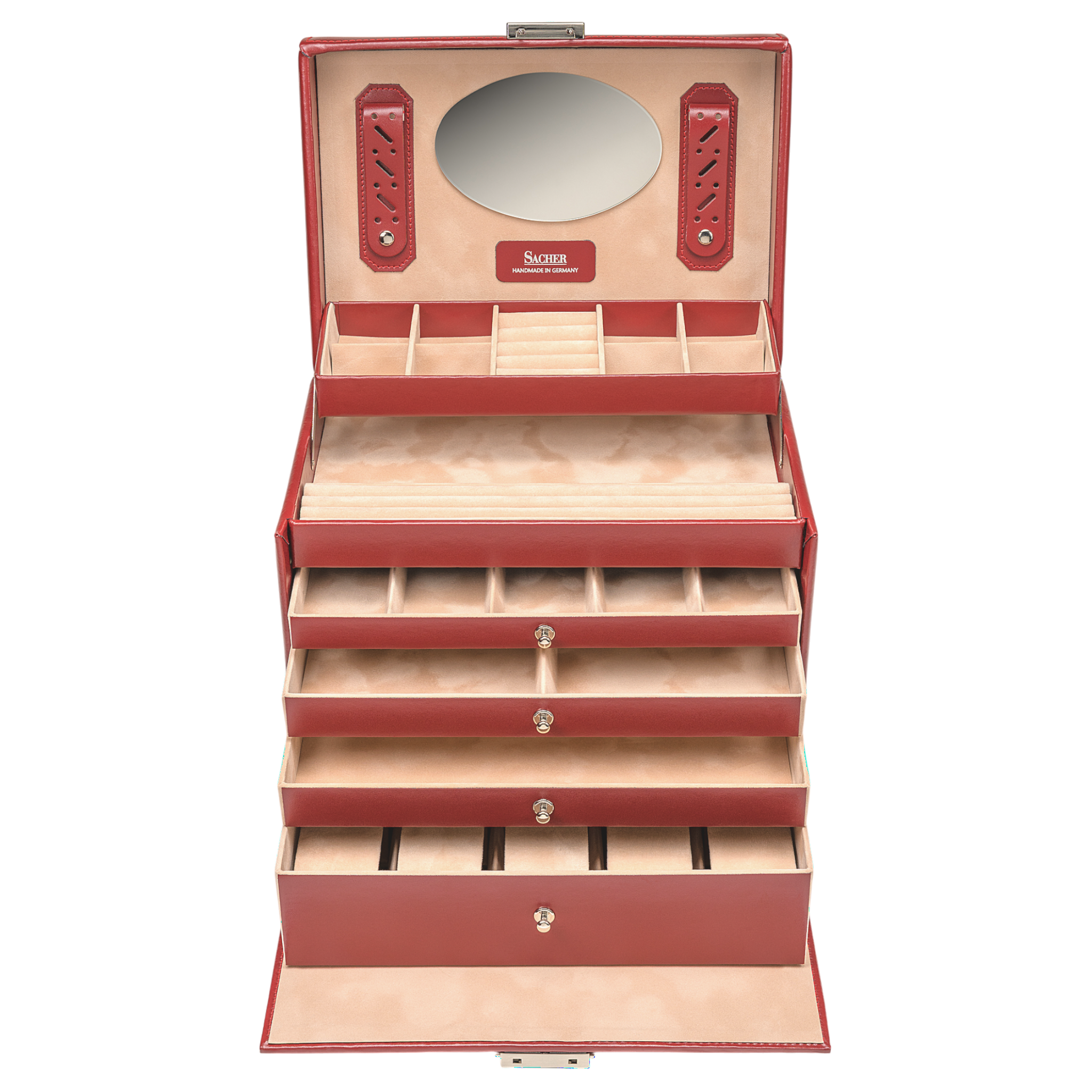 Schmuckkasten Nancy amadora / rot (Leder) 