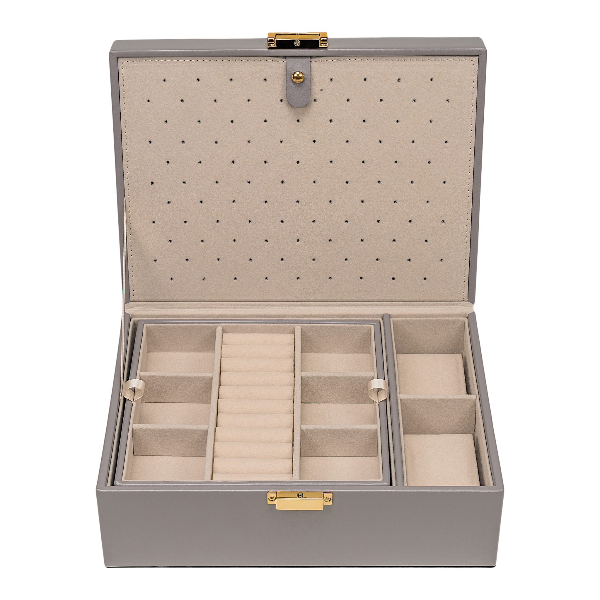Charmbox mit 1 herausnehmbaren Einsätze essentials / grau