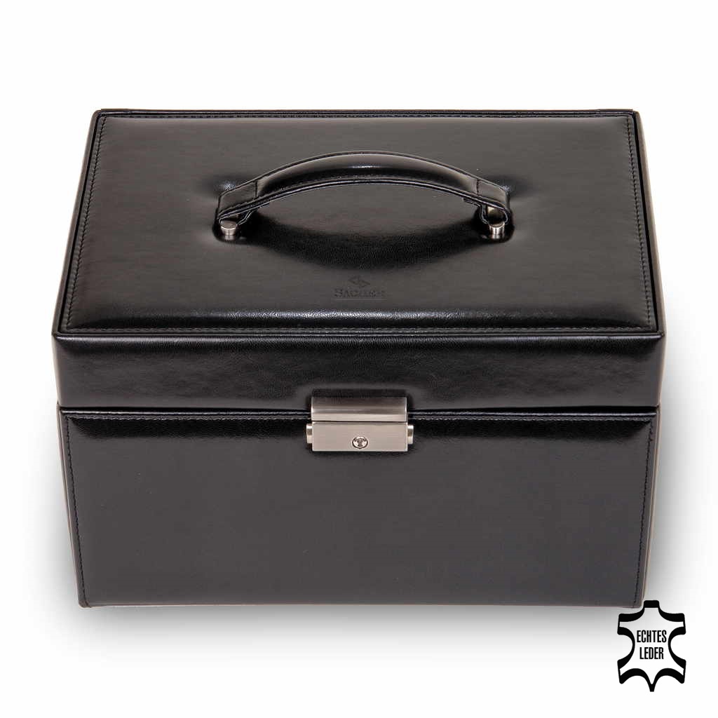 Jewellery box Lena new classic / black (leather) 