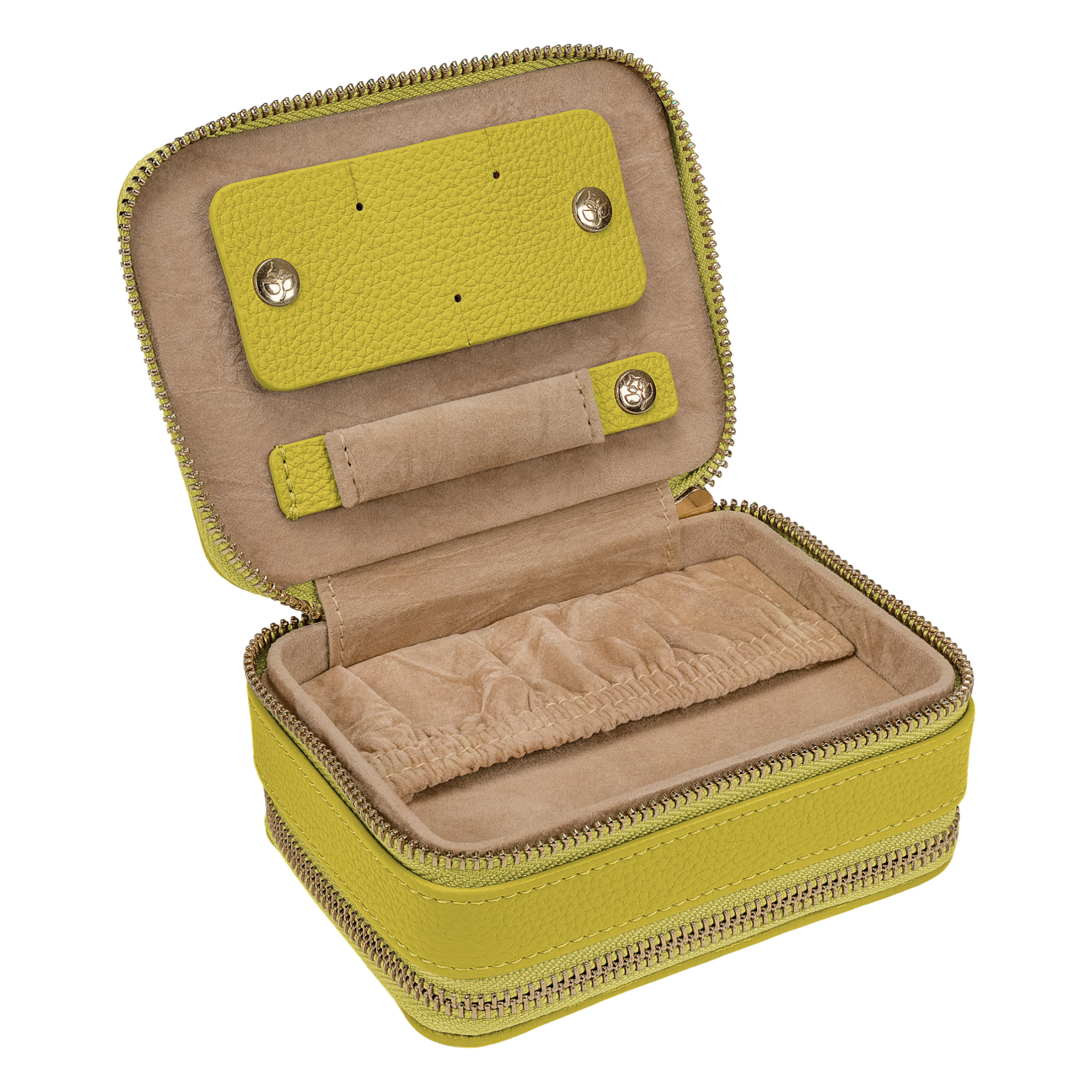 Schmucketui S mit Reißverschluss Aurora / lime