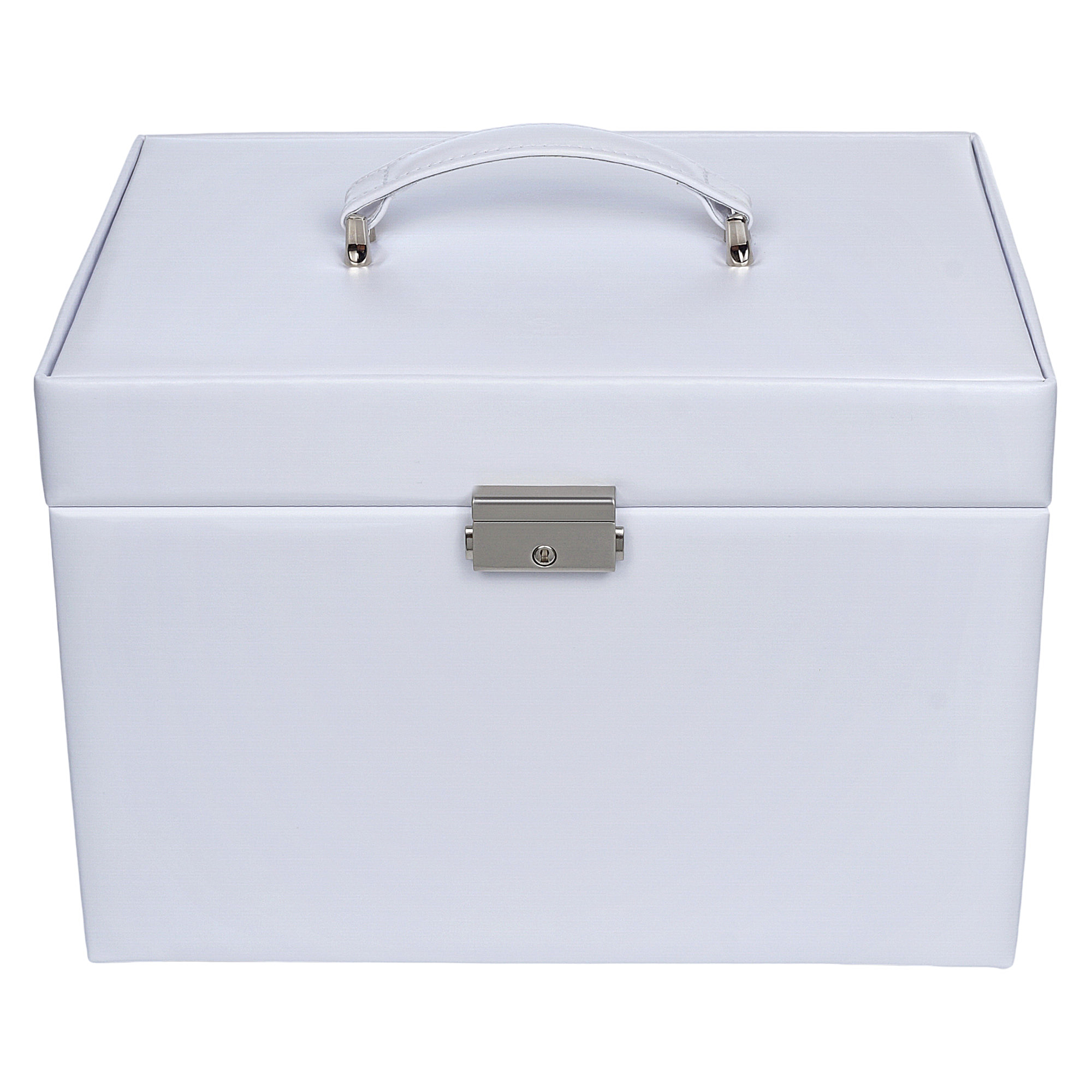 Jewellery case for rings Victoria vario / white (leather) 