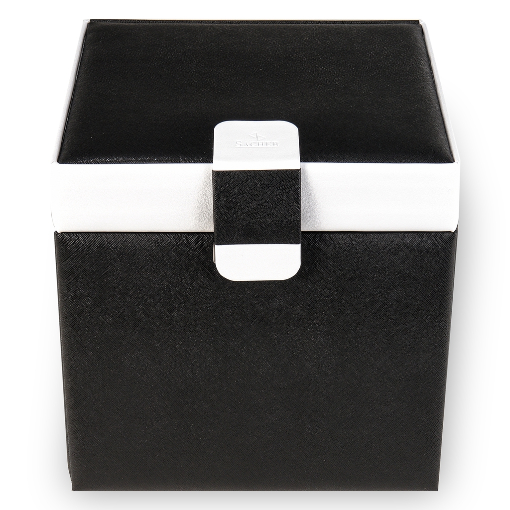 Boîte à bijoux Lisa nero bianco / noir