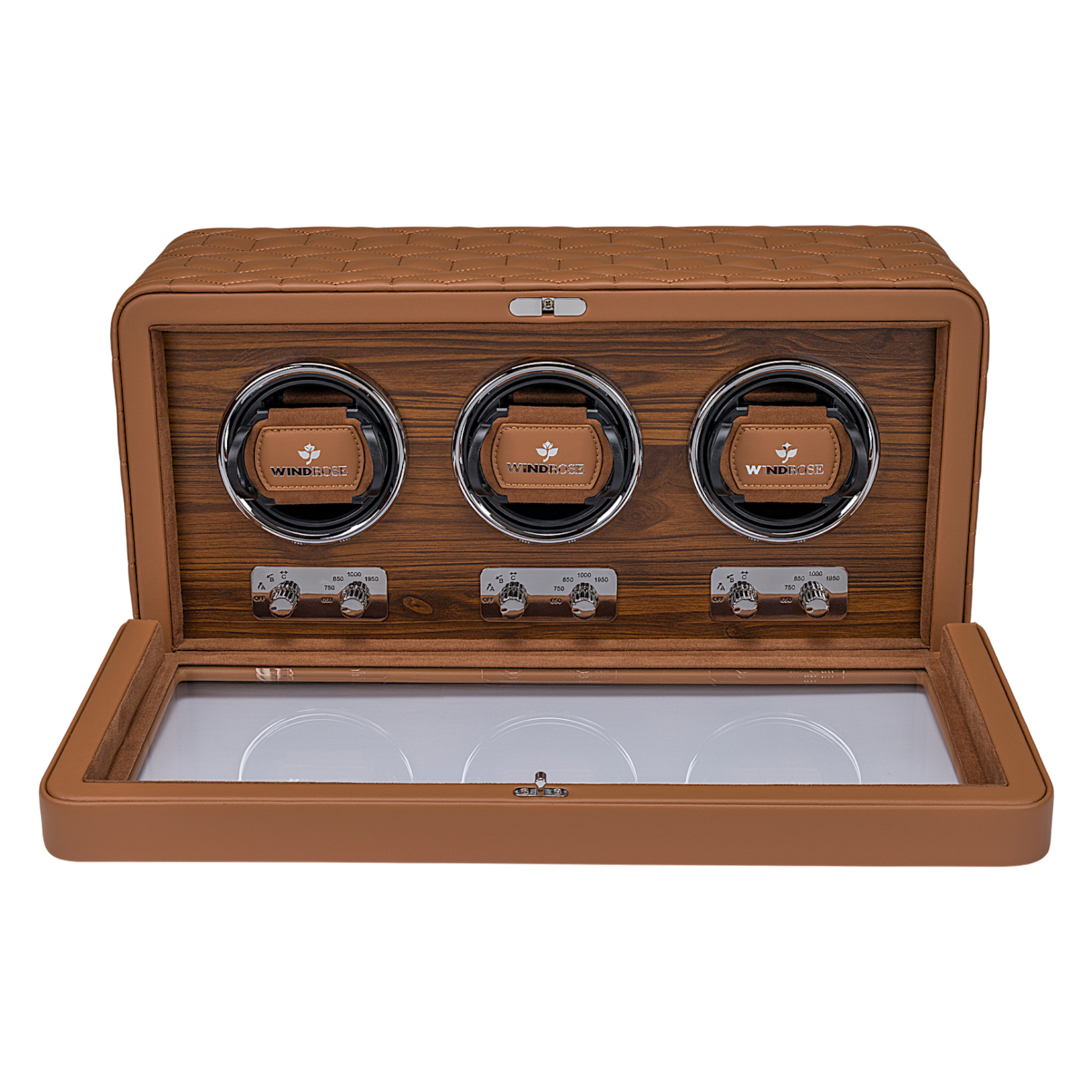 Uhrenbeweger 3 Uhren Noblesse / braun