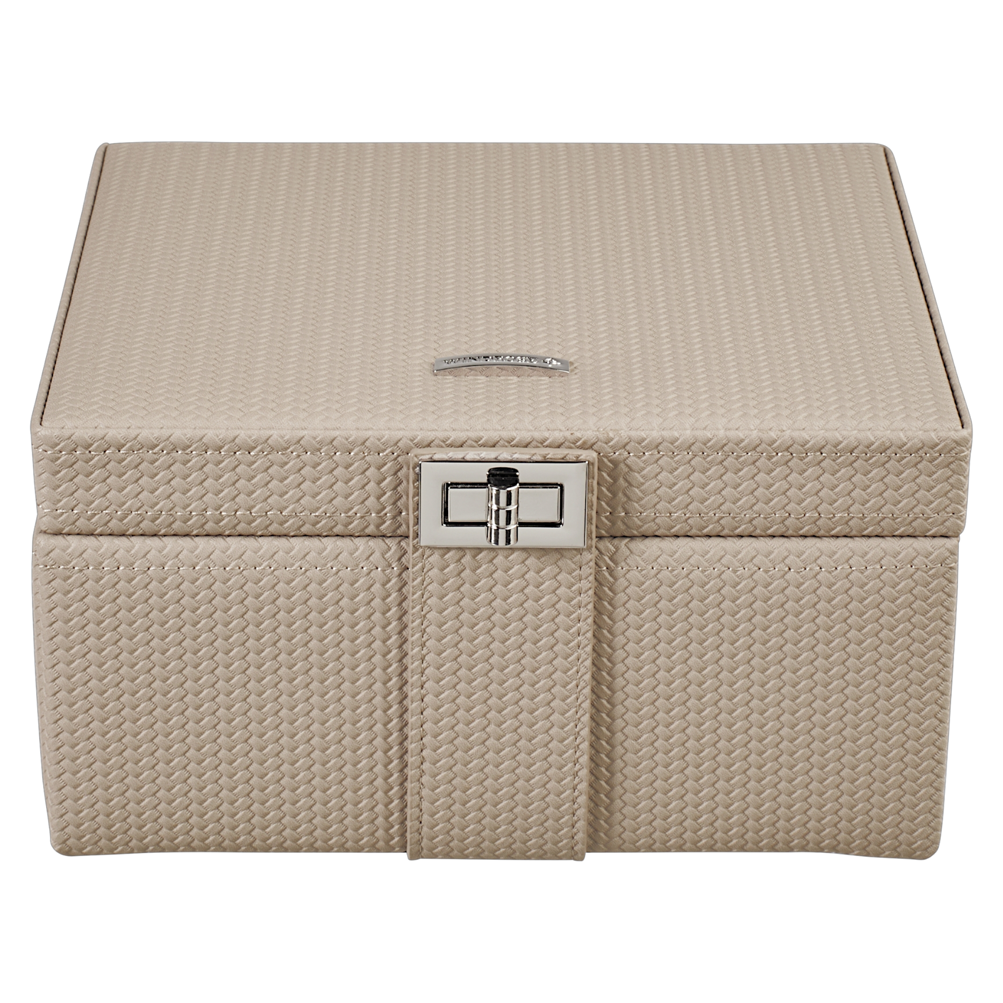 Schmuckkoffer M mit Einsatz Corbello / taupe