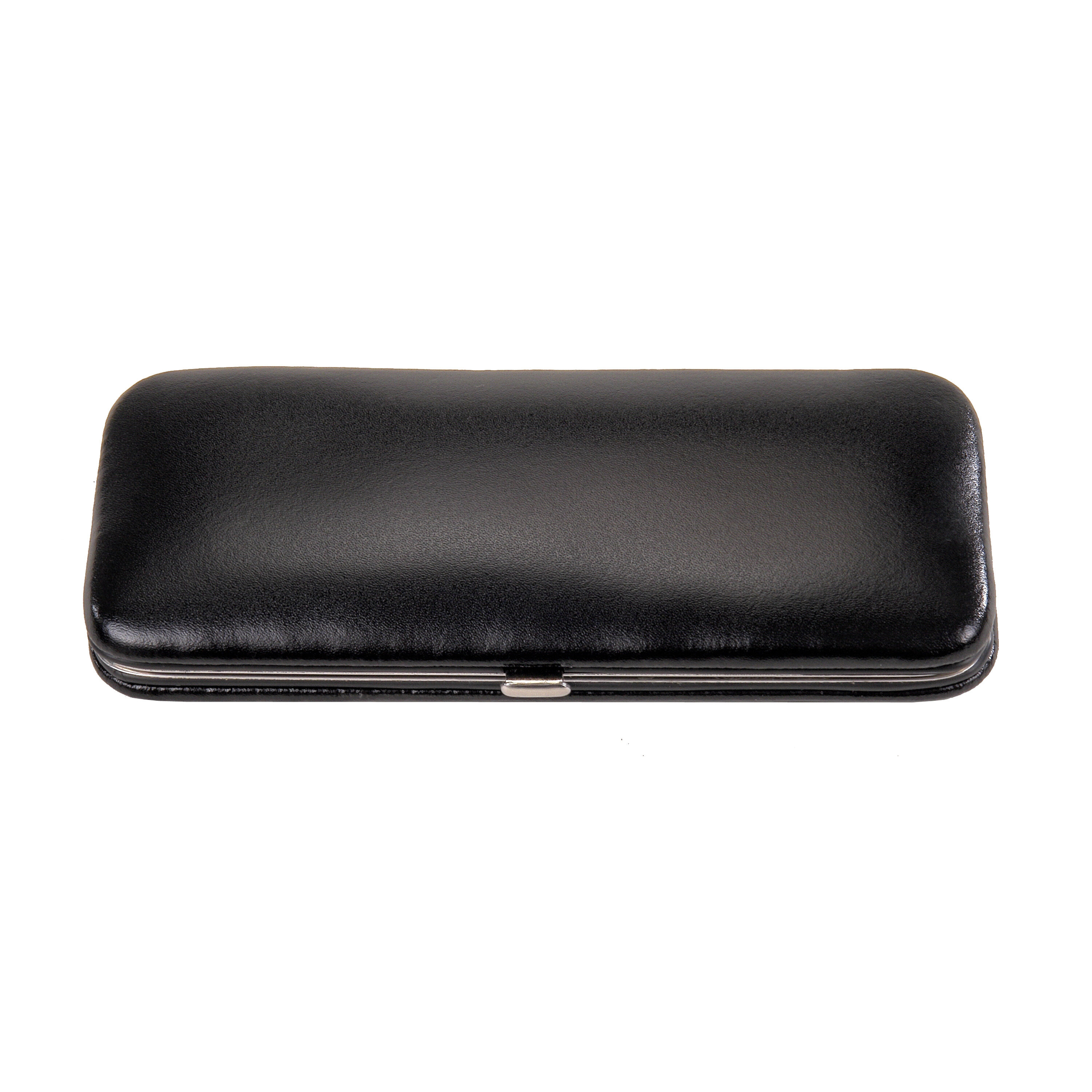 5-piece manicure case Manicure set / black (leather) 