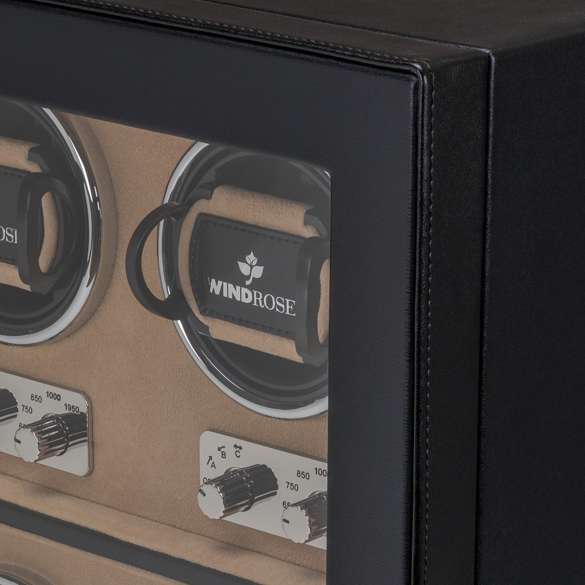 Uhrenbeweger 4 Uhren ambiance / schwarz (Leder) 