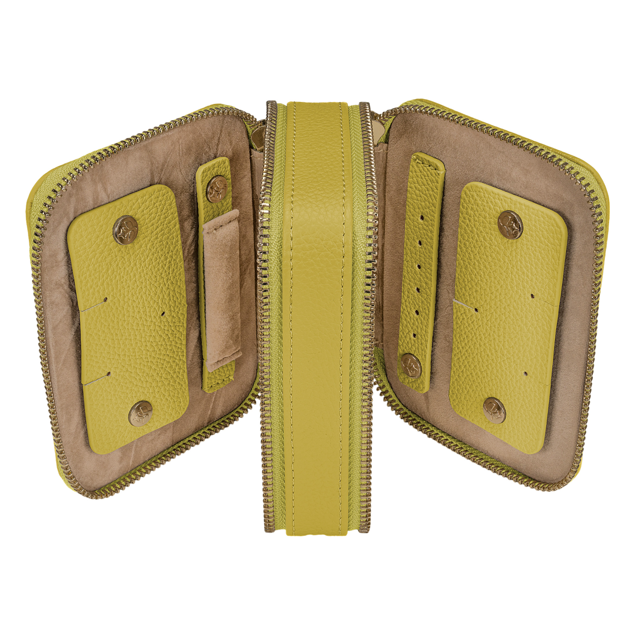 Schmucketui S mit Reißverschluss Aurora / lime
