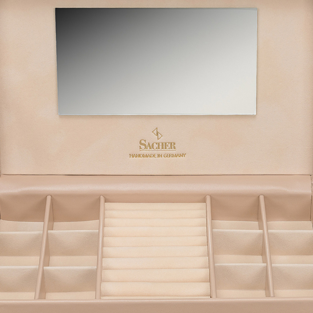 Schmuckkasten Emma pastello / beige (Leder) 