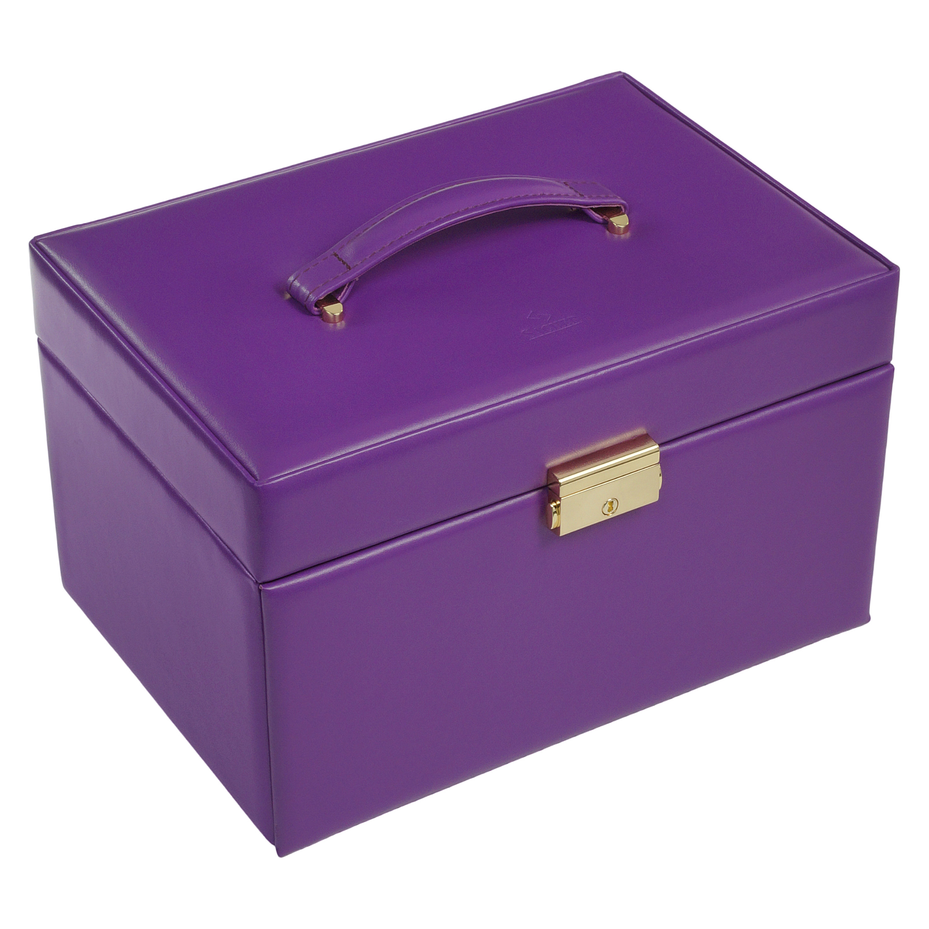 Jewellery box Karen colisimo / violet (full cowhide) 