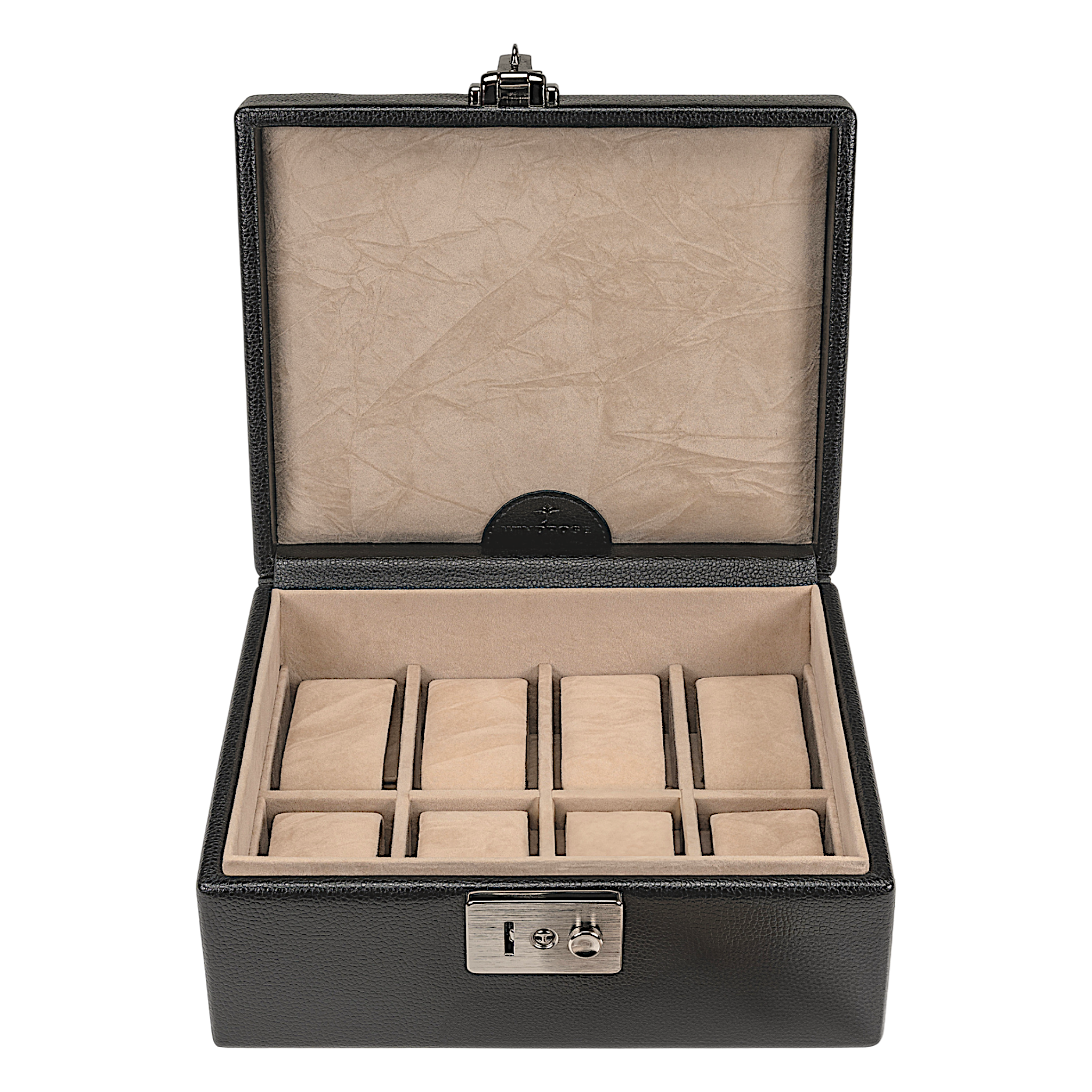 Beluga horlogebox / zwart (leer) Beluga horlogebox / zwart (leer)