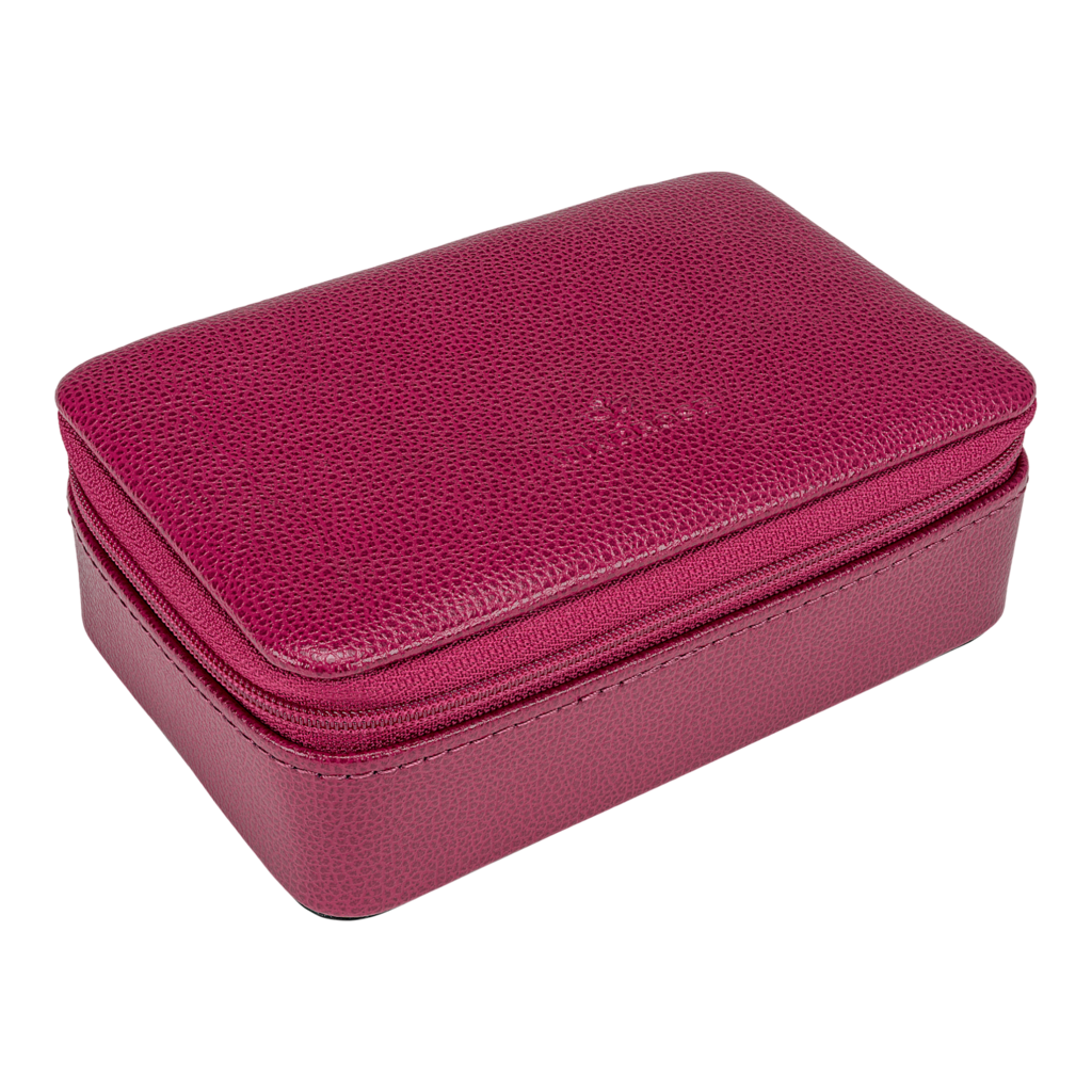 Schmuckdose beluga / beere (Leder) 