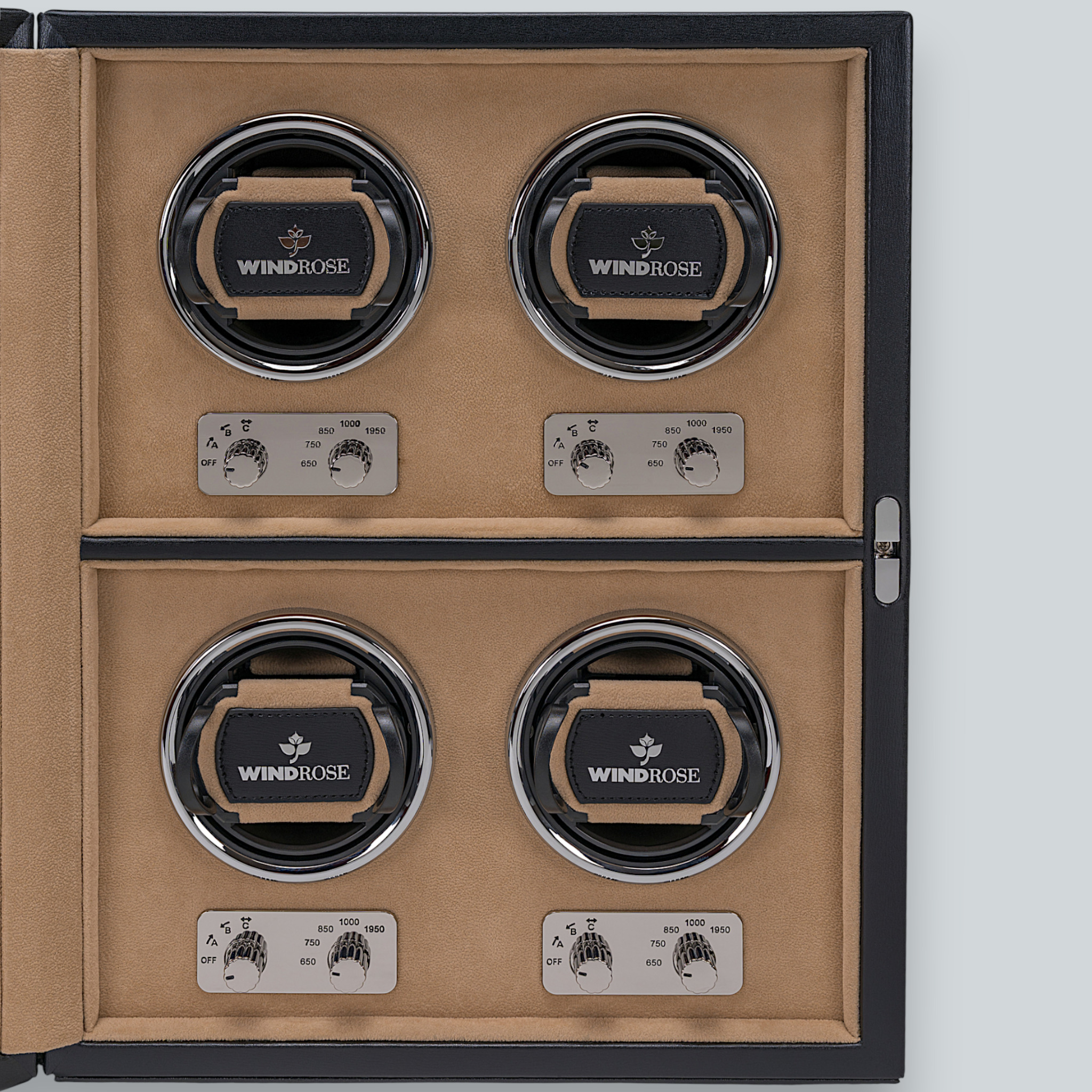 Uhrenbeweger 4 Uhren ambiance / schwarz (Leder) 