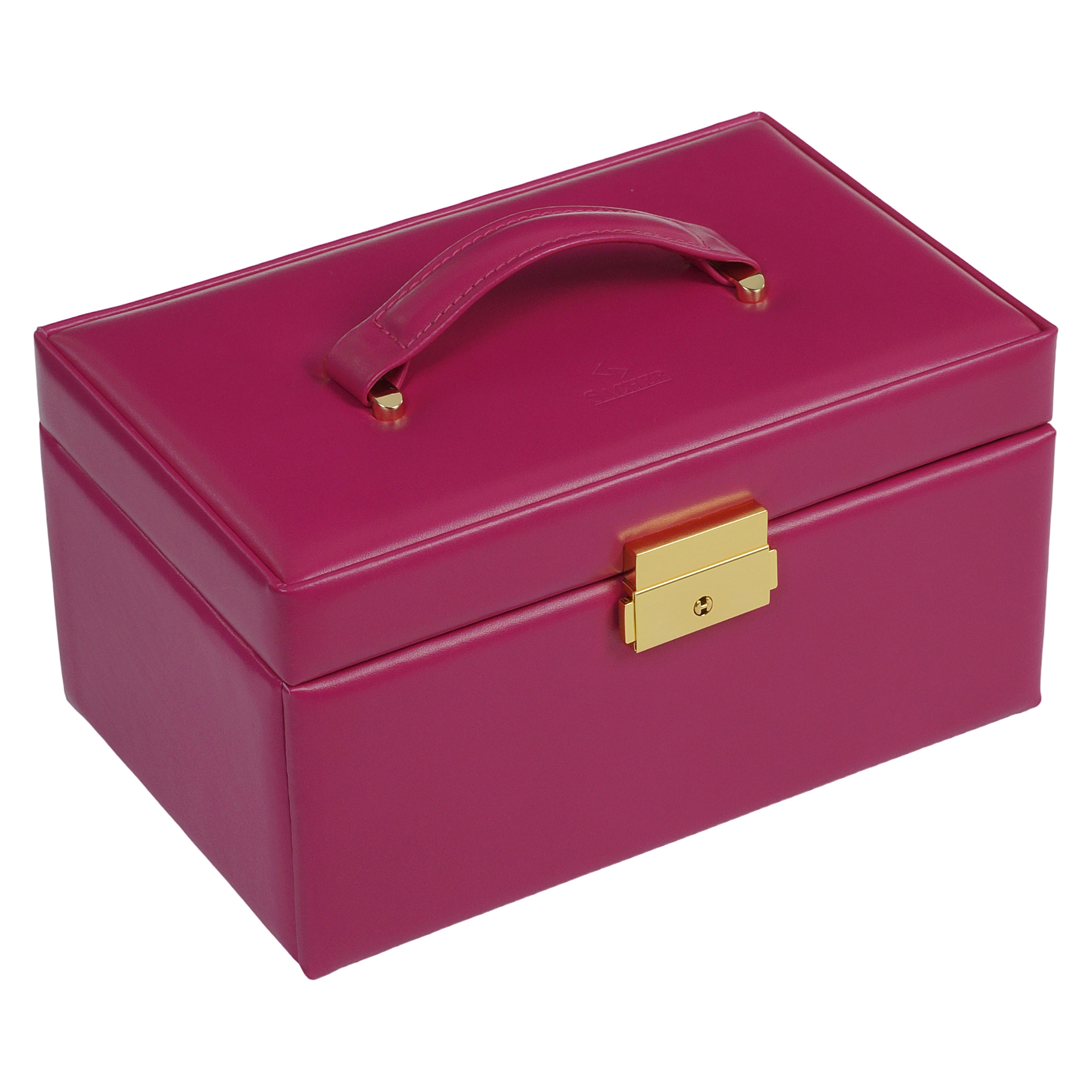 Emma colisimo jewellery box / pink (full cowhide) 