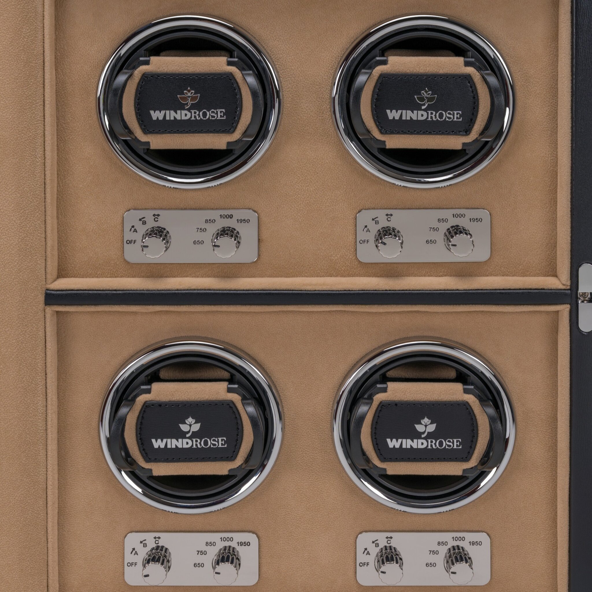 Uhrenbeweger 4 Uhren ambiance / schwarz (Leder) 