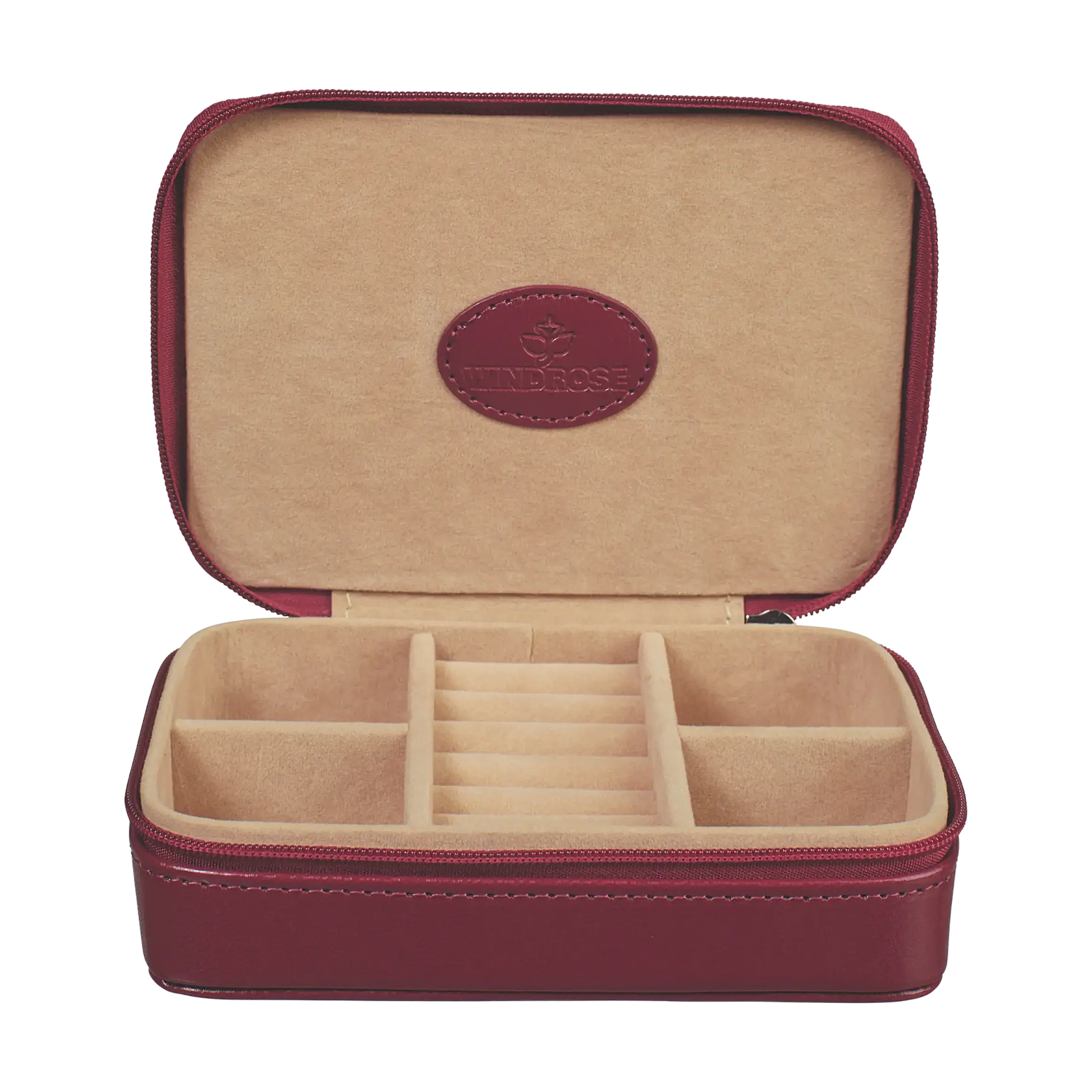 Charm box small Merino / red