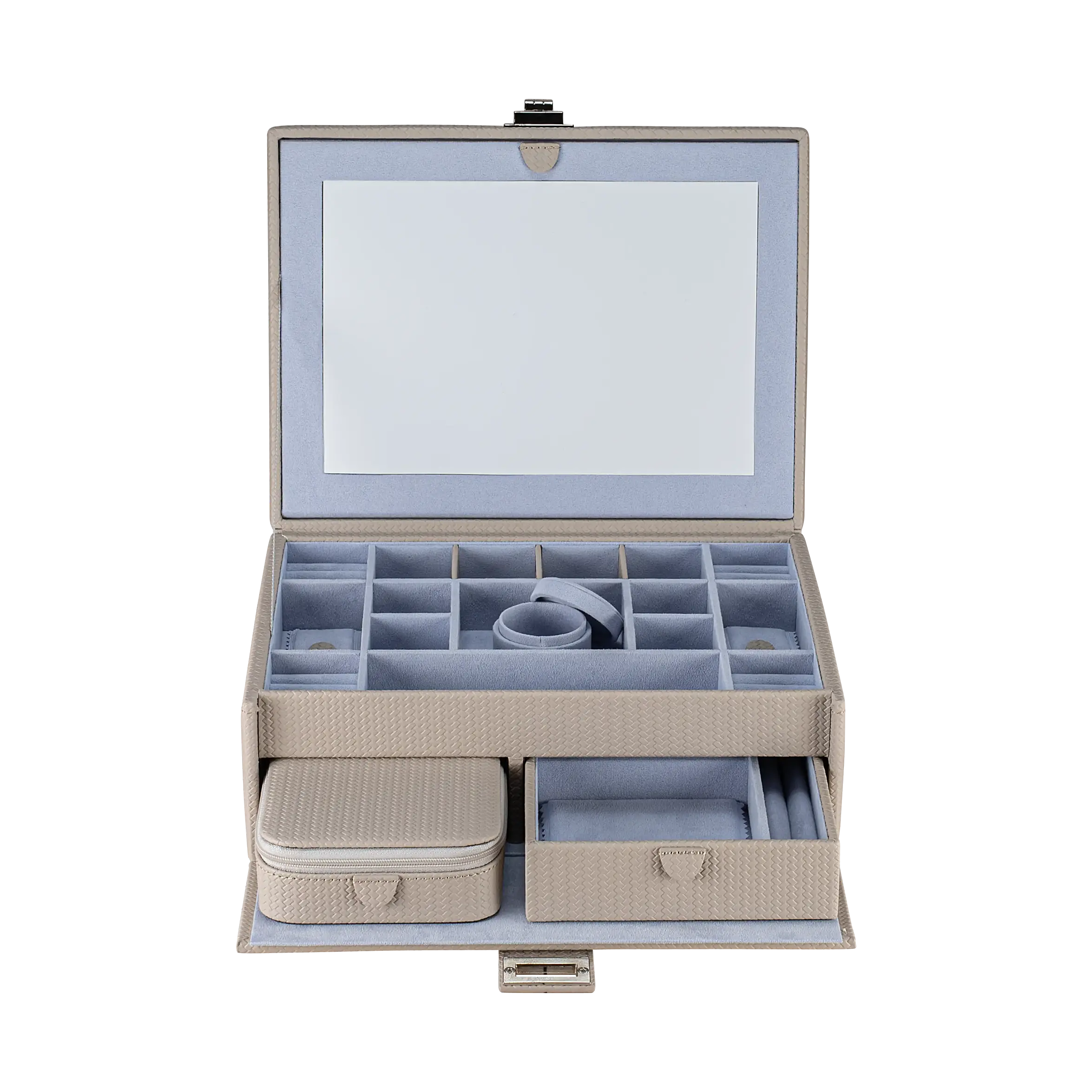 Jewellery case L with insert Corbello / taupe