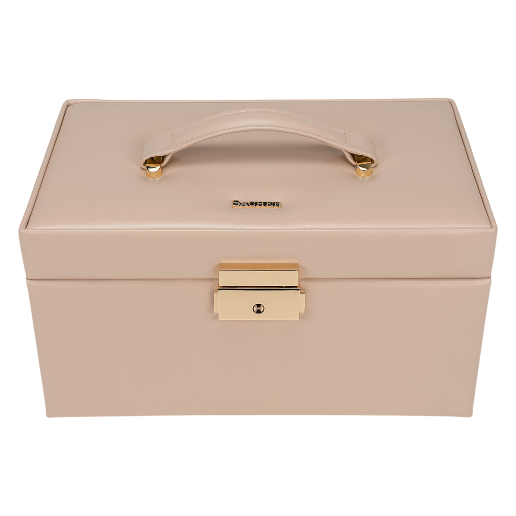 Schmuckkasten Emma pastello / beige (Leder) 