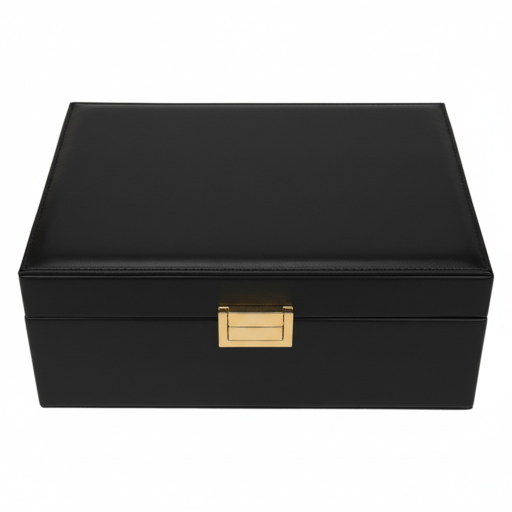 Charmbox mit 1 herausnehmbaren Einsätze essentials / schwarz