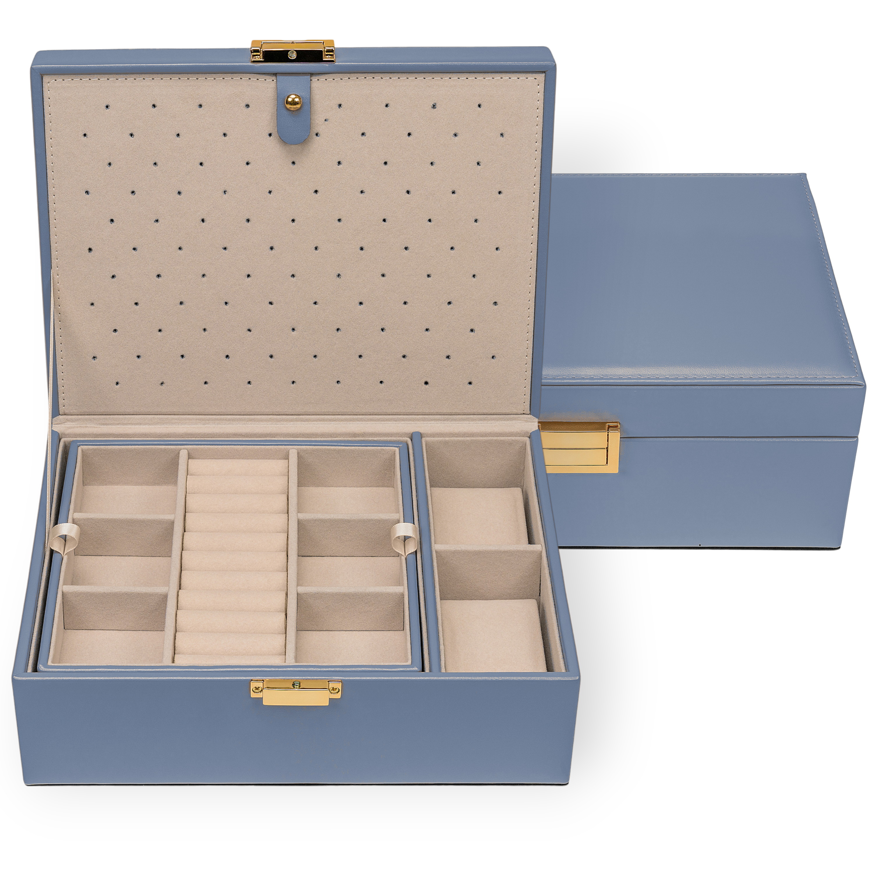 Charmbox mit 1 herausnehmbaren Einsatz essentials / blau
