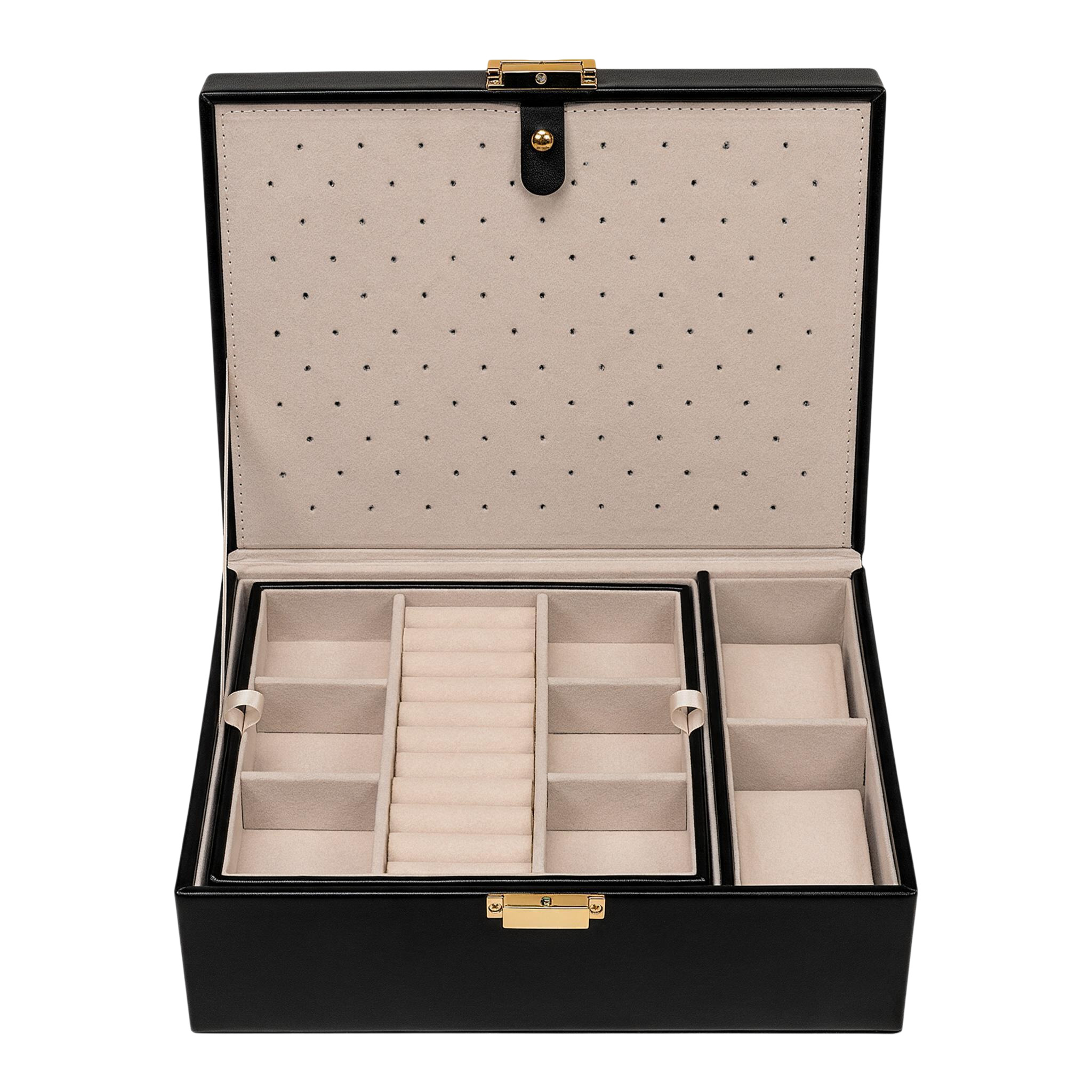 Charmbox mit 1 herausnehmbaren Einsatz essentials / schwarz