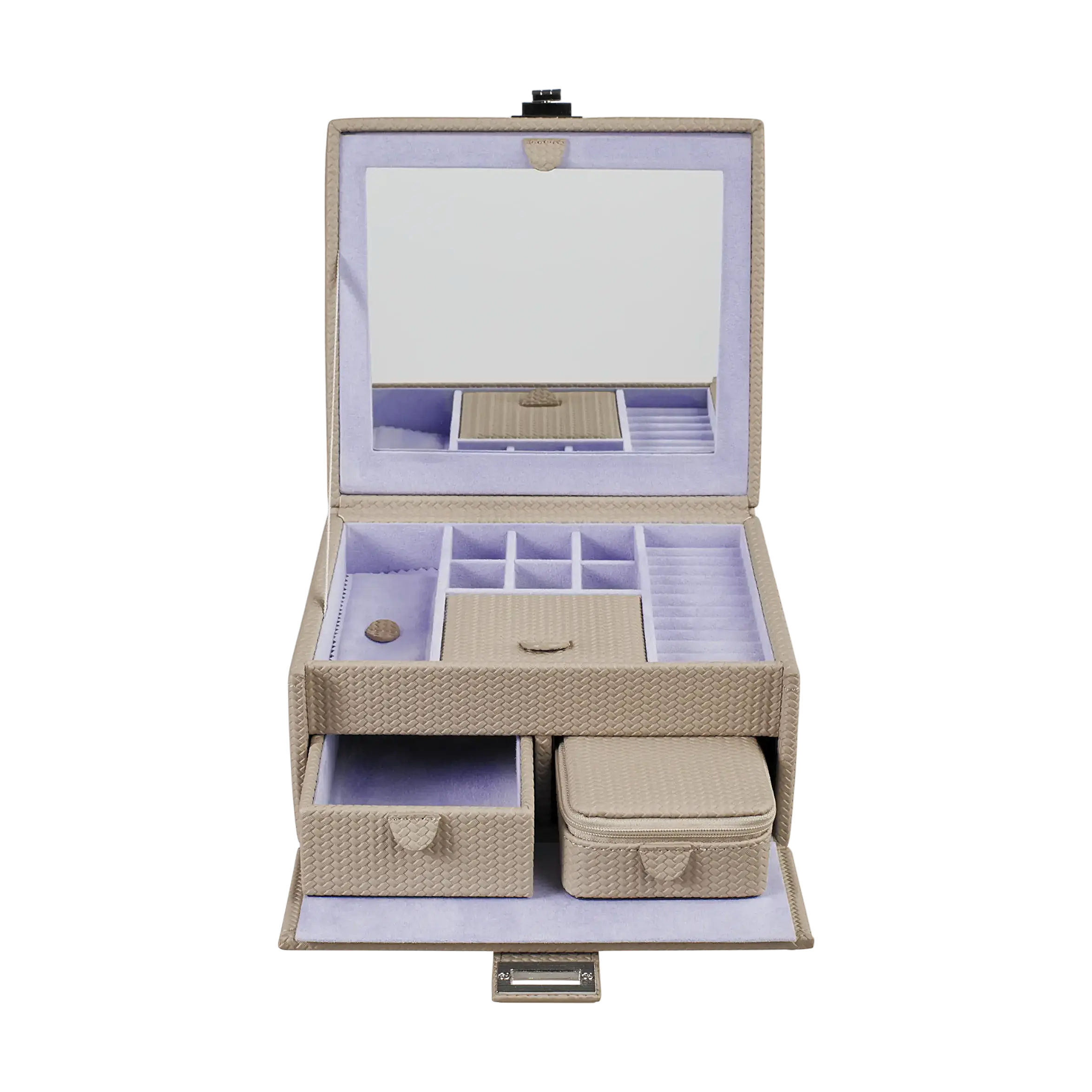 Jewellery case M with insert Corbello / taupe