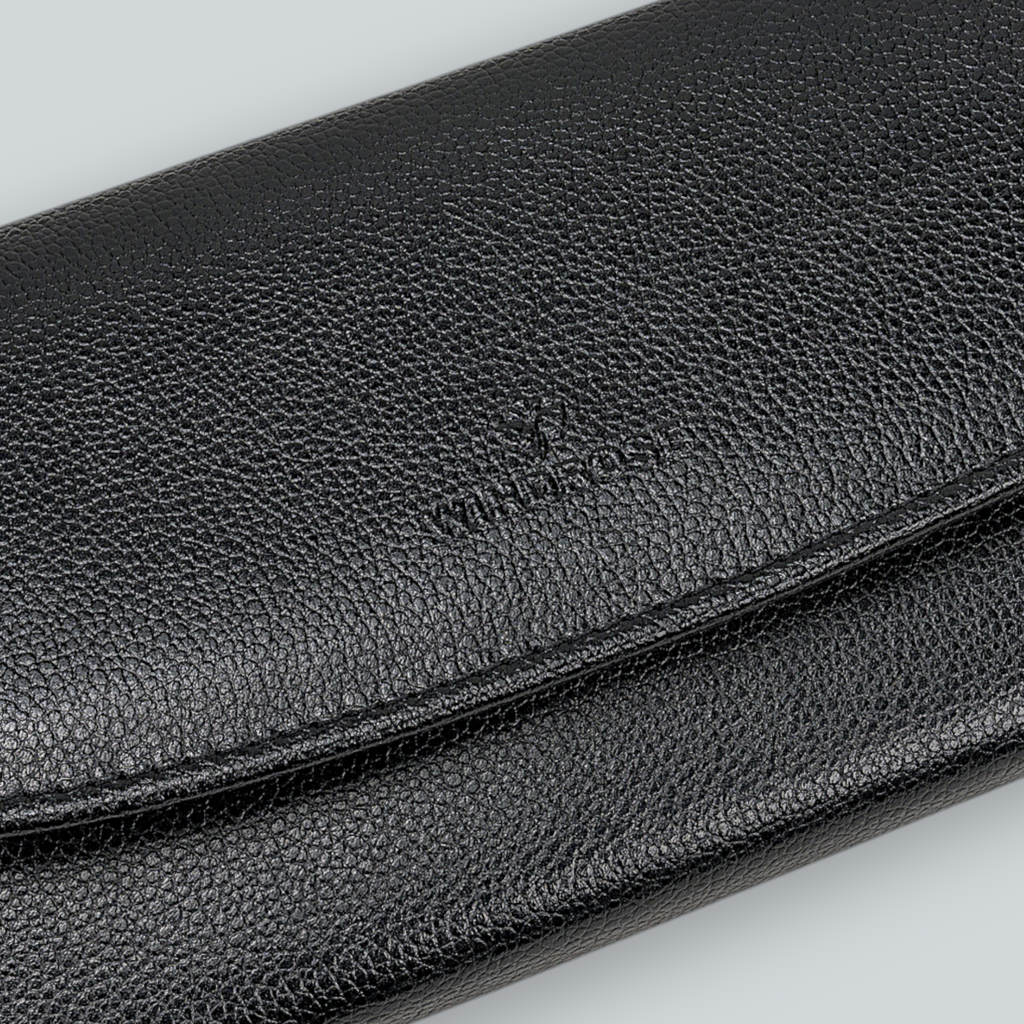 Schmucktasche beluga / schwarz (Leder) 
