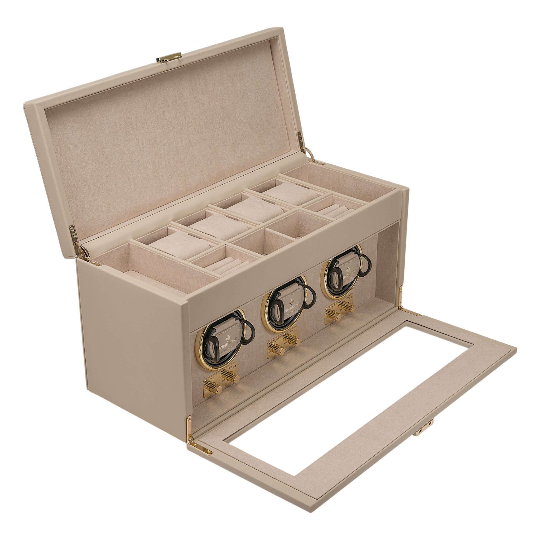 Uhrenbeweger 3 Uhren luxora / beige