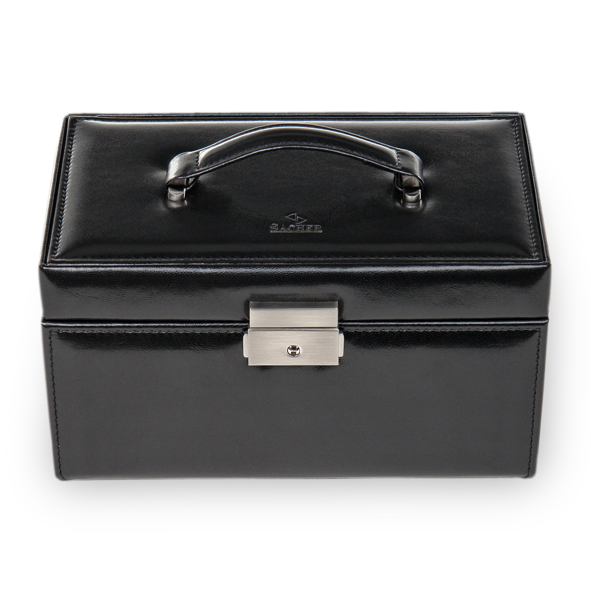 Sieradendoos Elly new classic / zwart (leer)