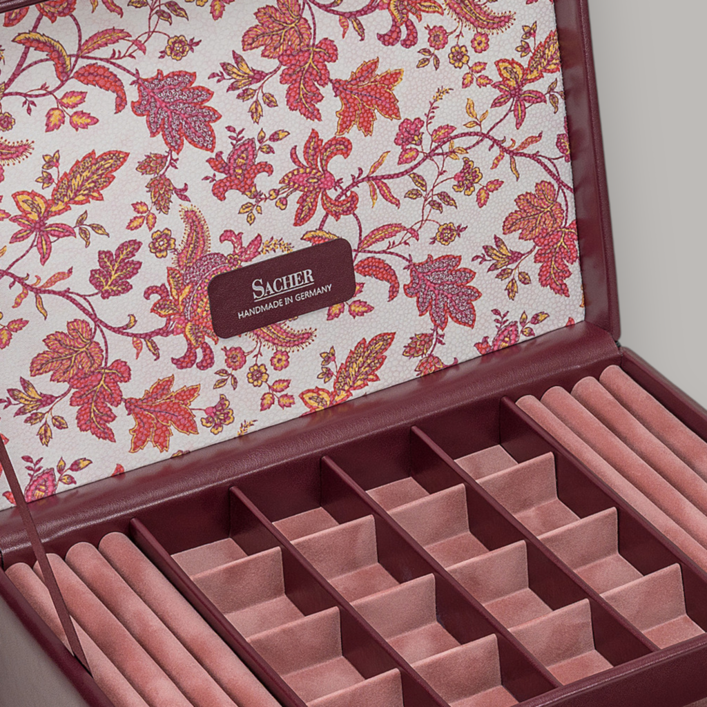 Schmuckkasten Ina florage / bordeaux