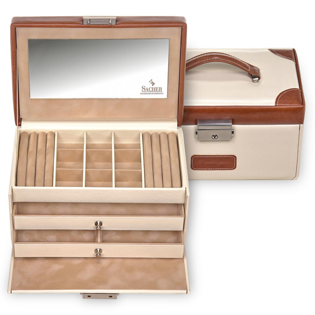 Jewellery box Elly travel / cream